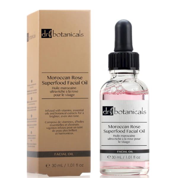 Dr Botanicals Moroccan Rose Superfood Facial Oil 30ml Twin Value Savings Pack - skinChemists