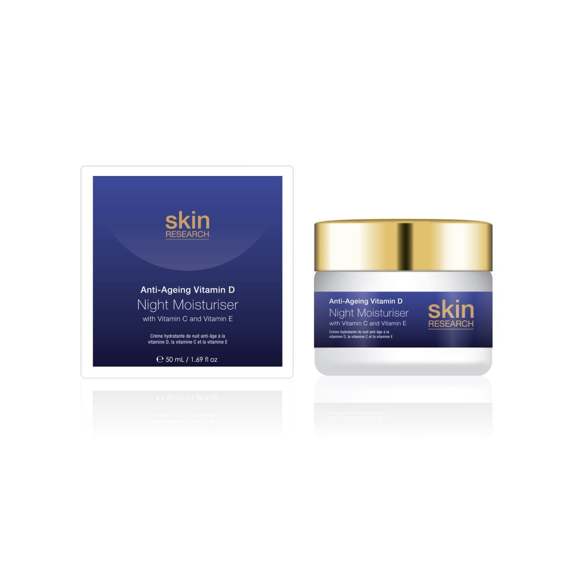 Anti-Ageing Vitamin D Hyaluronic Acid & Vitamin C Night Moisturiser 50ml - skinChemists