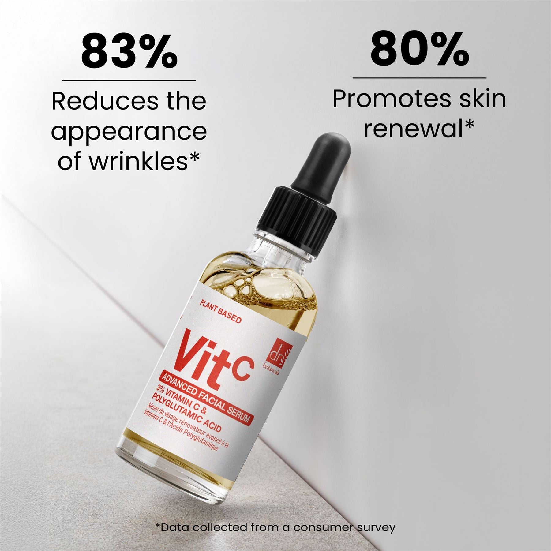 Vitamin C 3% & Polyglutamic Acid Complex 1% & Brightening Facial Serum 30ml - skinChemists
