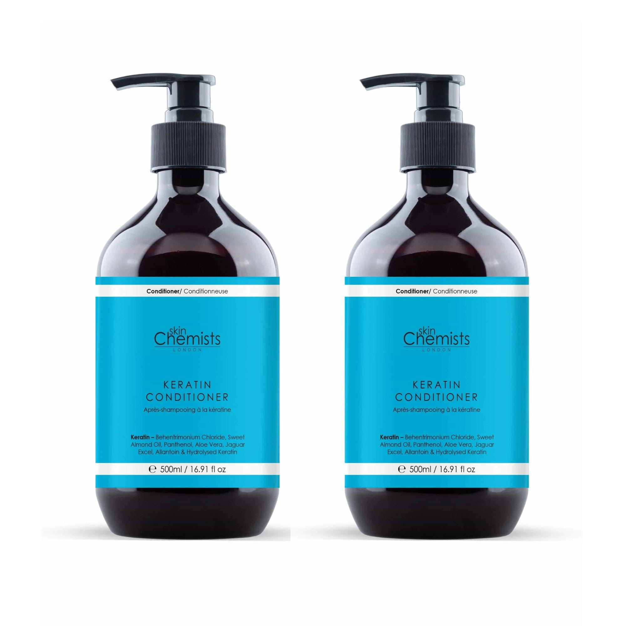 skinChemists Keratin Hair & Scalp Treatment Conditioner 500ml Twin Value Savings Pack - skinChemists