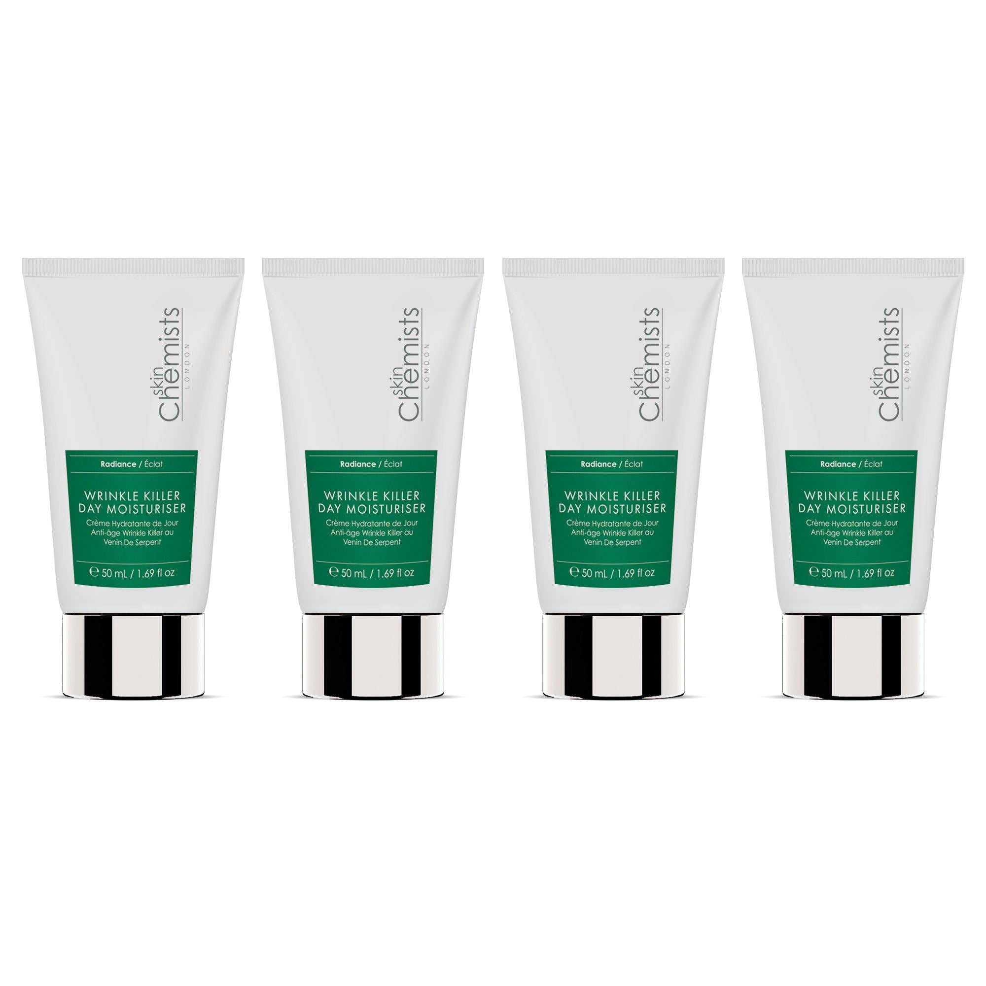 skinChemists Anti-Ageing Wrinkle Killer Day Moisturiser 50ml Shorted Date Pack of 4 - skinChemists