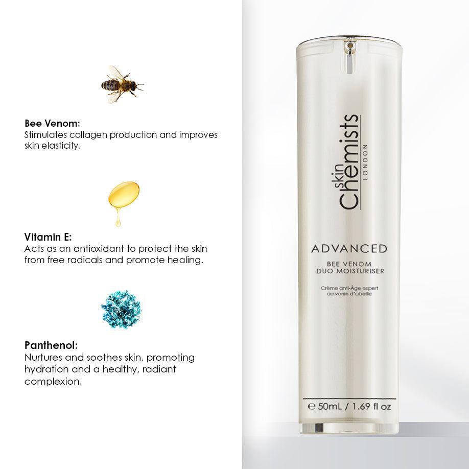 skinChemists Advanced Bee Venom Duo Moisturiser 50ml Twin Value Savings Pack
