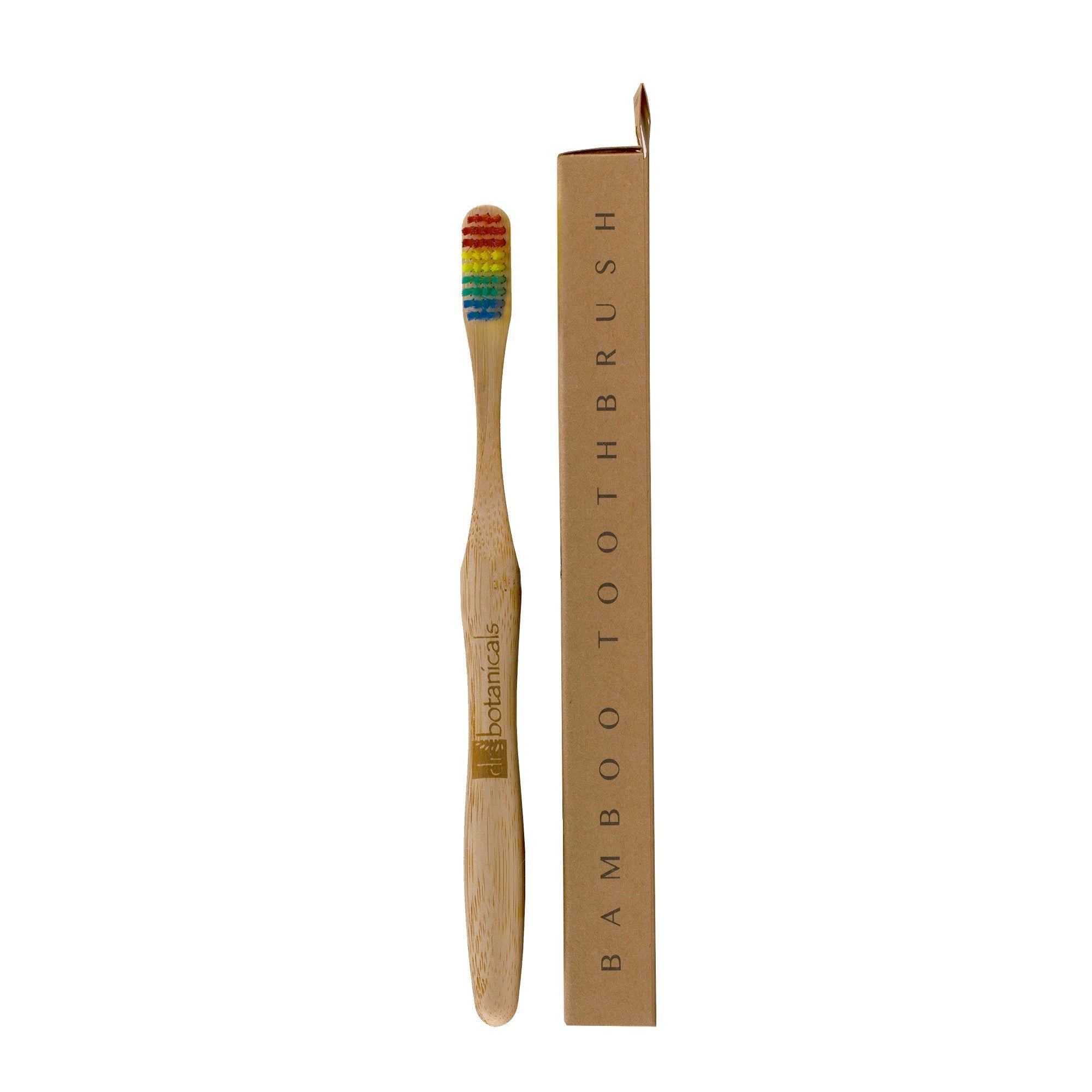 Dr Botanicals Bamboo Toothbrush Rainbow Twin Value Savings Pack - skinChemists