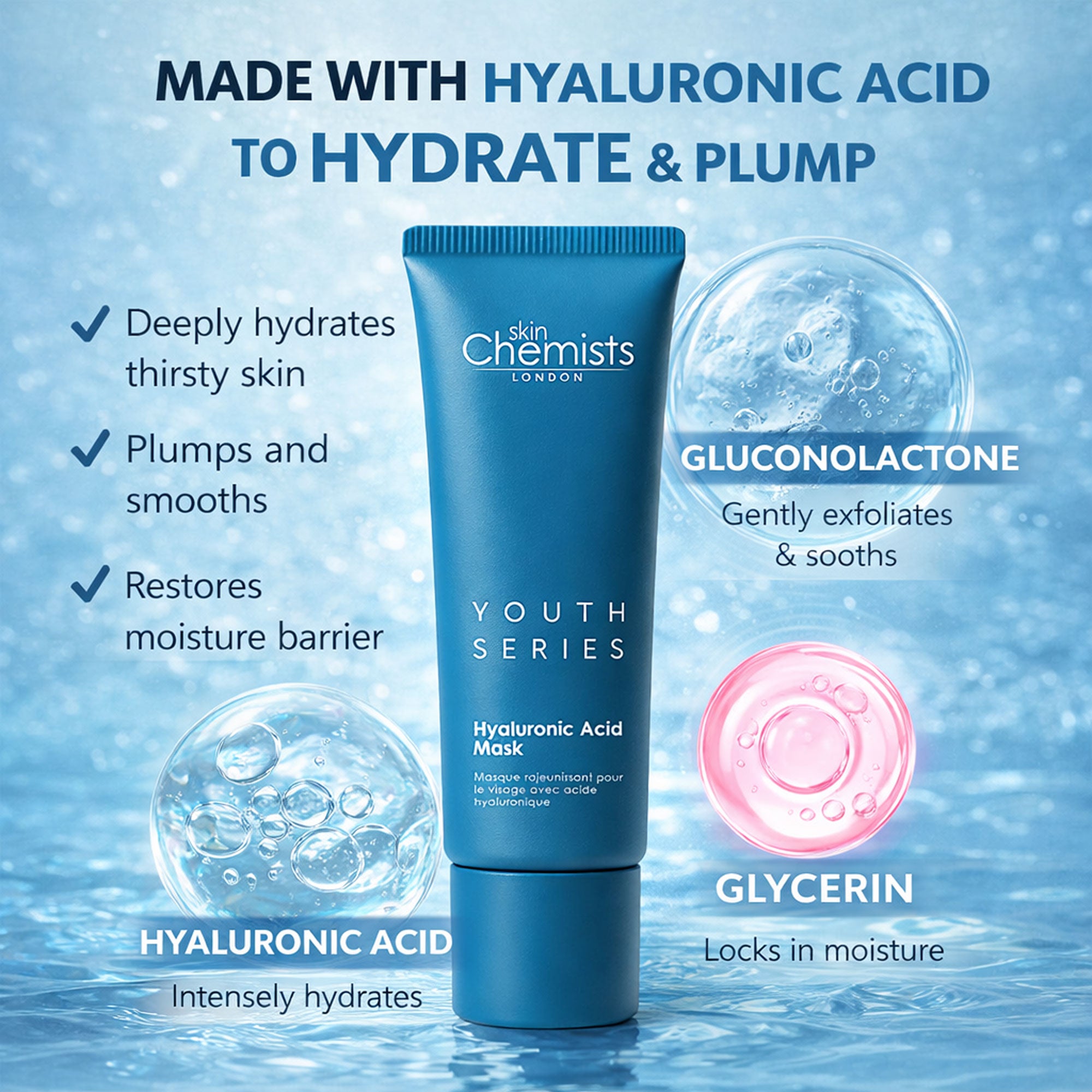Hyaluronic Acid Mask 50ml - skinChemists