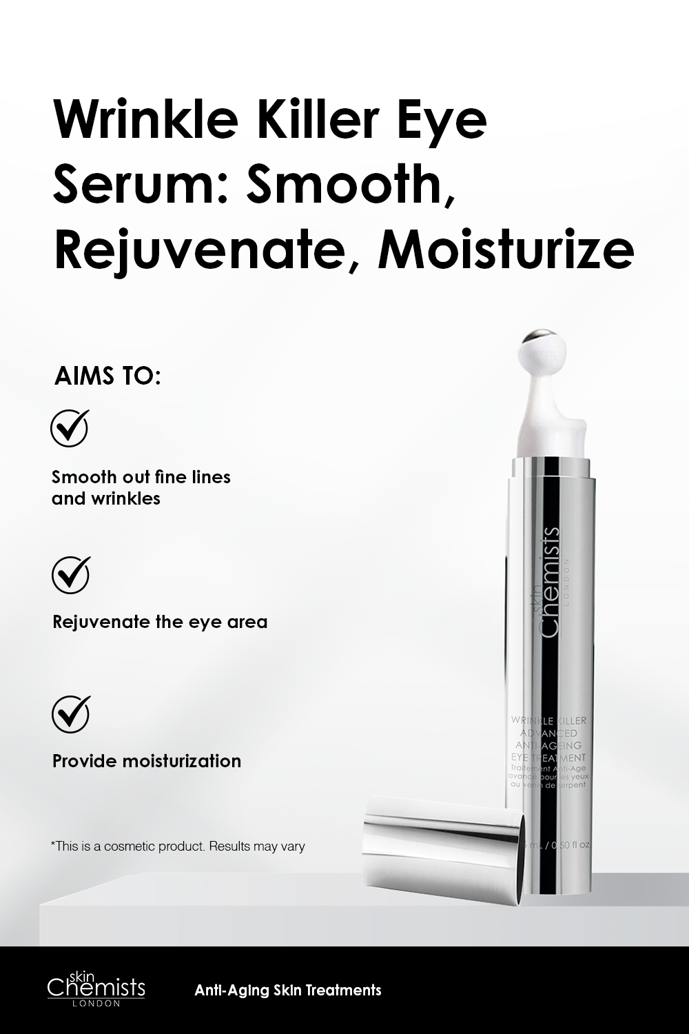 Wrinkle Killer 4% SYN-AKE Eye Serum 15ml - skinChemists