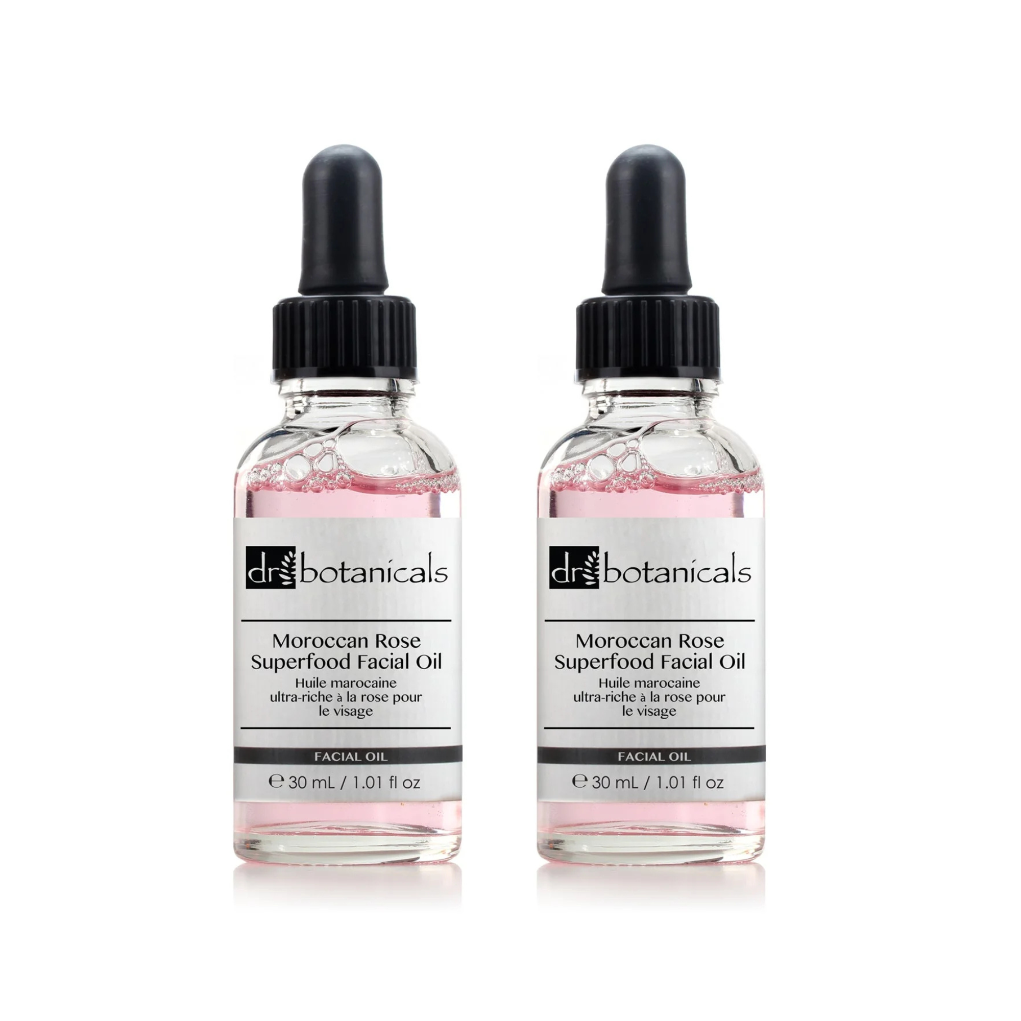 Dr Botanicals Moroccan Rose Superfood Facial Oil 30ml Twin Value Savings Pack - skinChemists