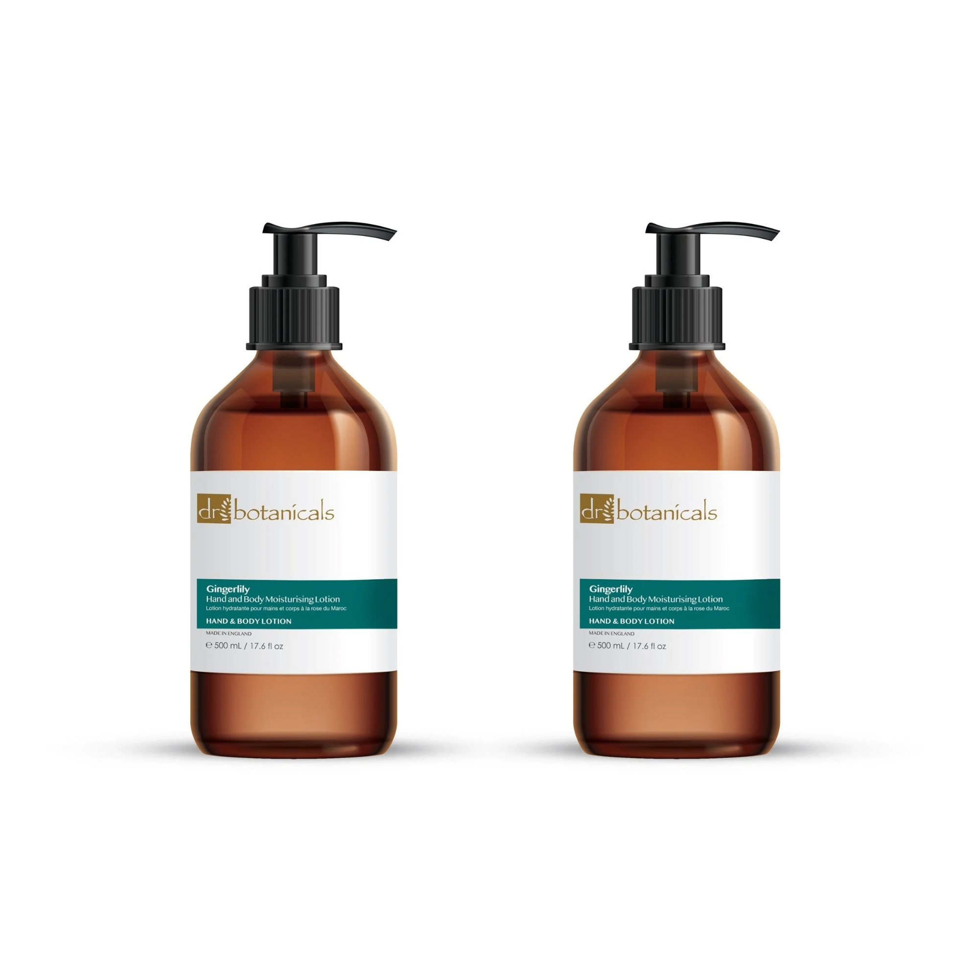 Dr Botanicals Gingerlily Hand & Body Moisturising Lotion 500ml Twin Value Savings Pack - skinChemists