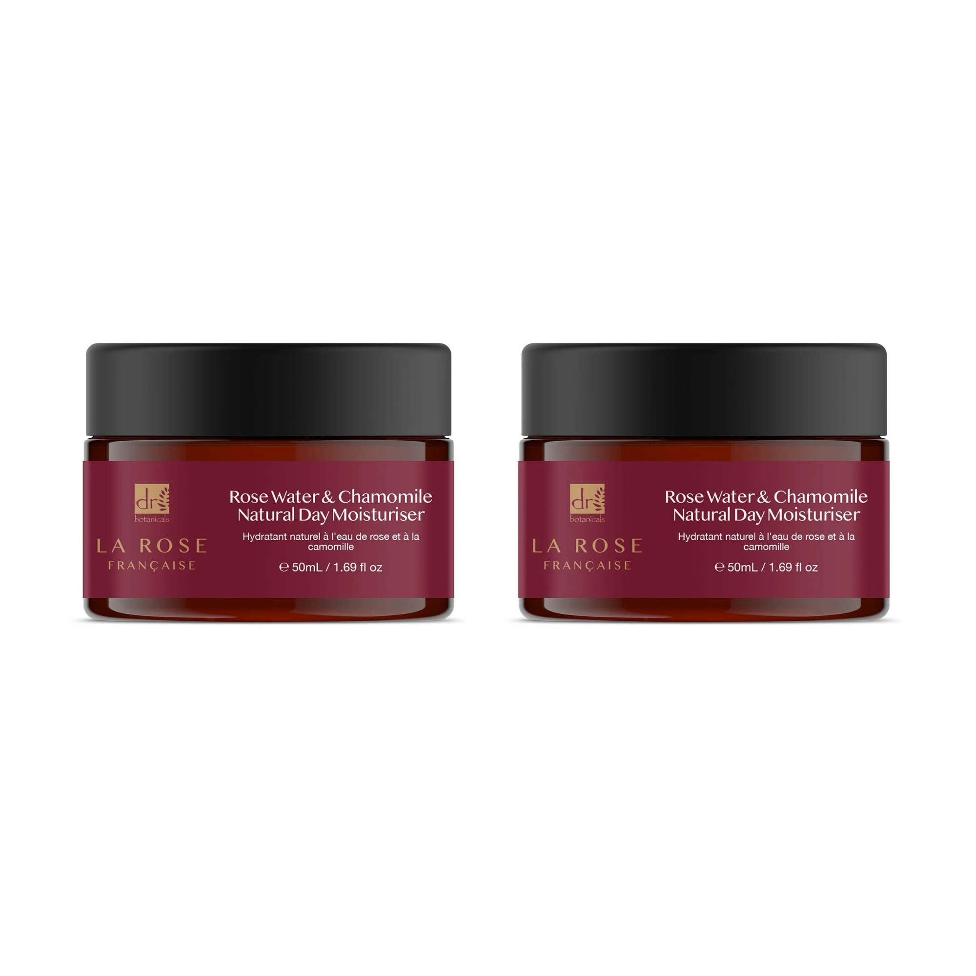 Dr Botanicals La Rose Francaise Day Moisturiser 50ml Twin Value Savings Pack - skinChemists