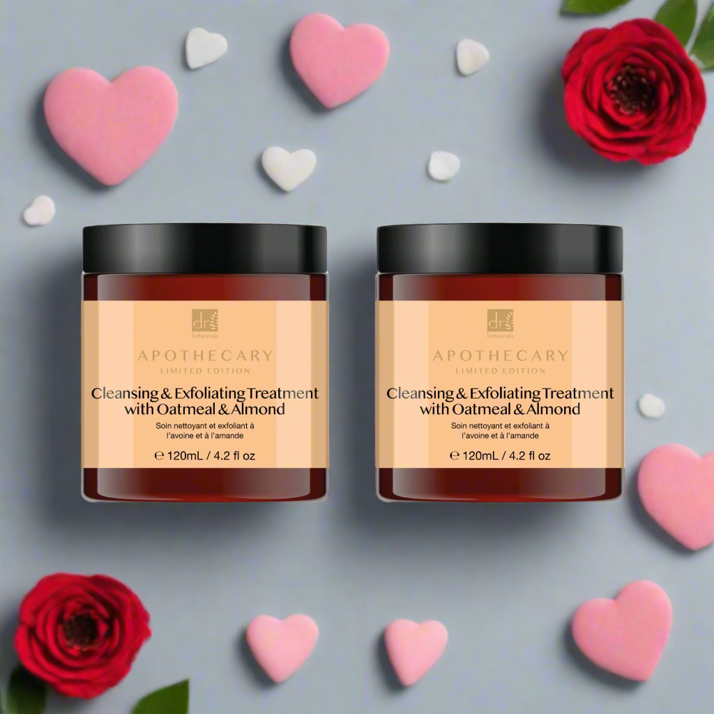 Dr Botanicals Cleansing & Exfoliating Treatment with Oatmeal & Almond 120ml Twin Value Savings Pack - skinChemists
