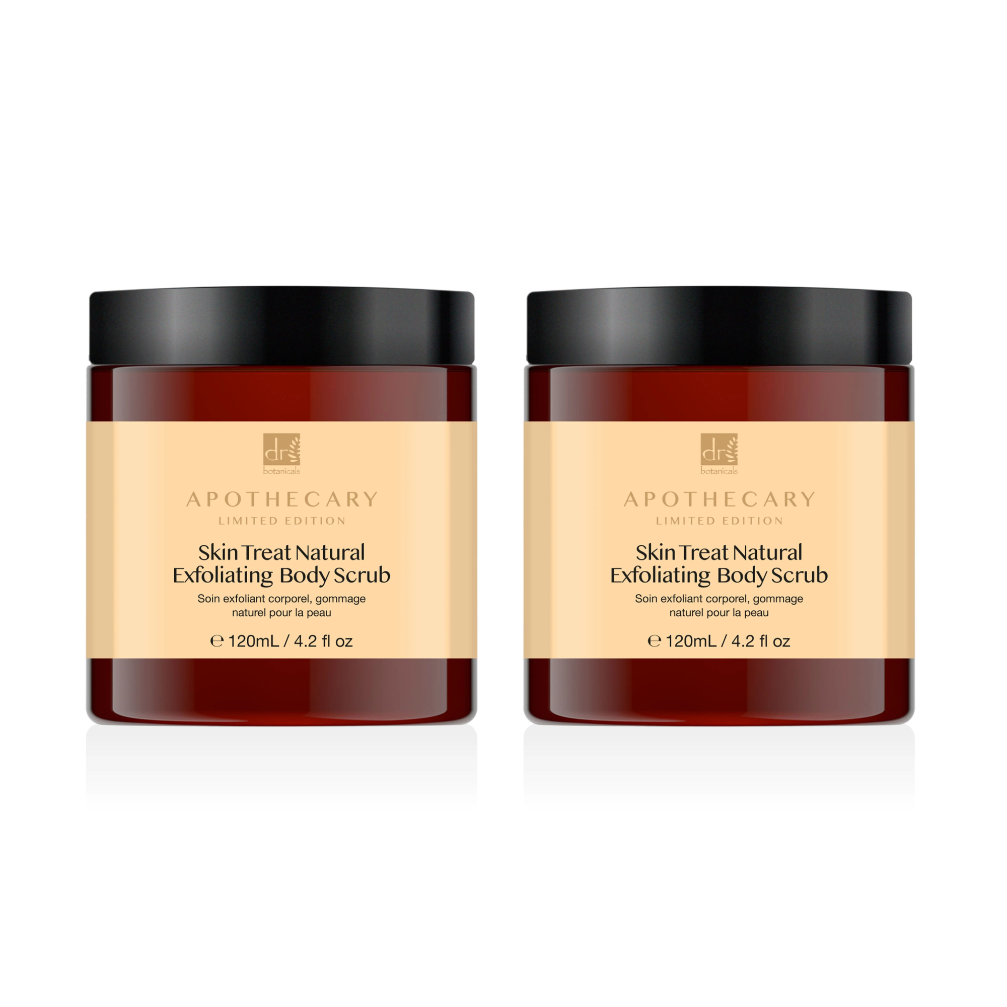 Dr Botanicals Skin Treat Natural Exfoliating Body Scrub 120ml Twin Value Savings Pack - skinChemists