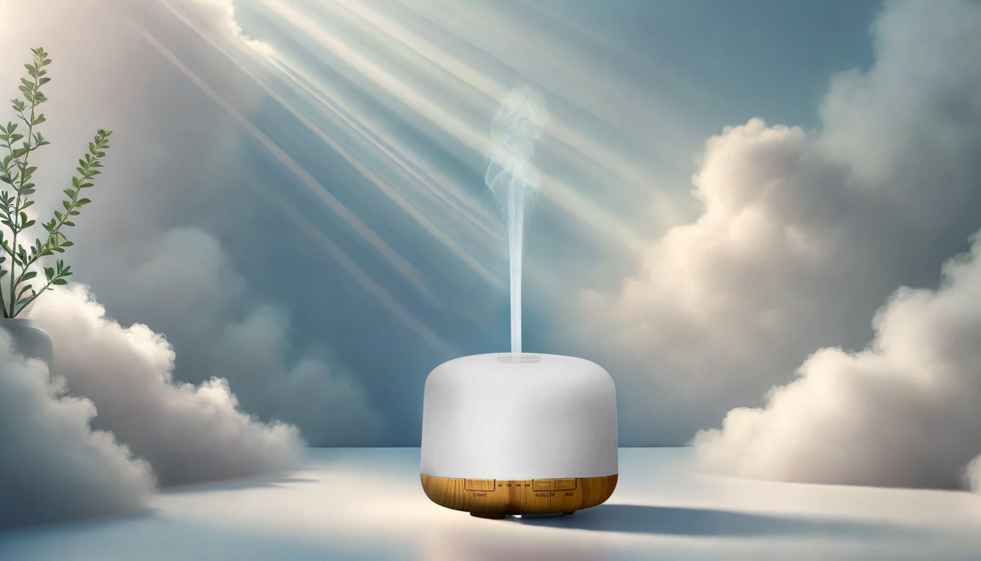 Aroma Diffuser With Wood Grain Base (USB) - skinChemists