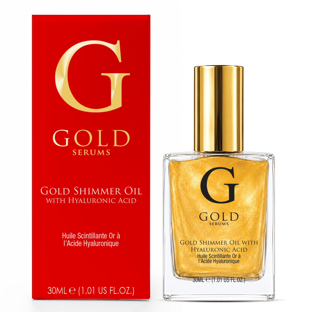Gold Serums Gold Shimmer Oil with Hyaluronic Acid 30ml