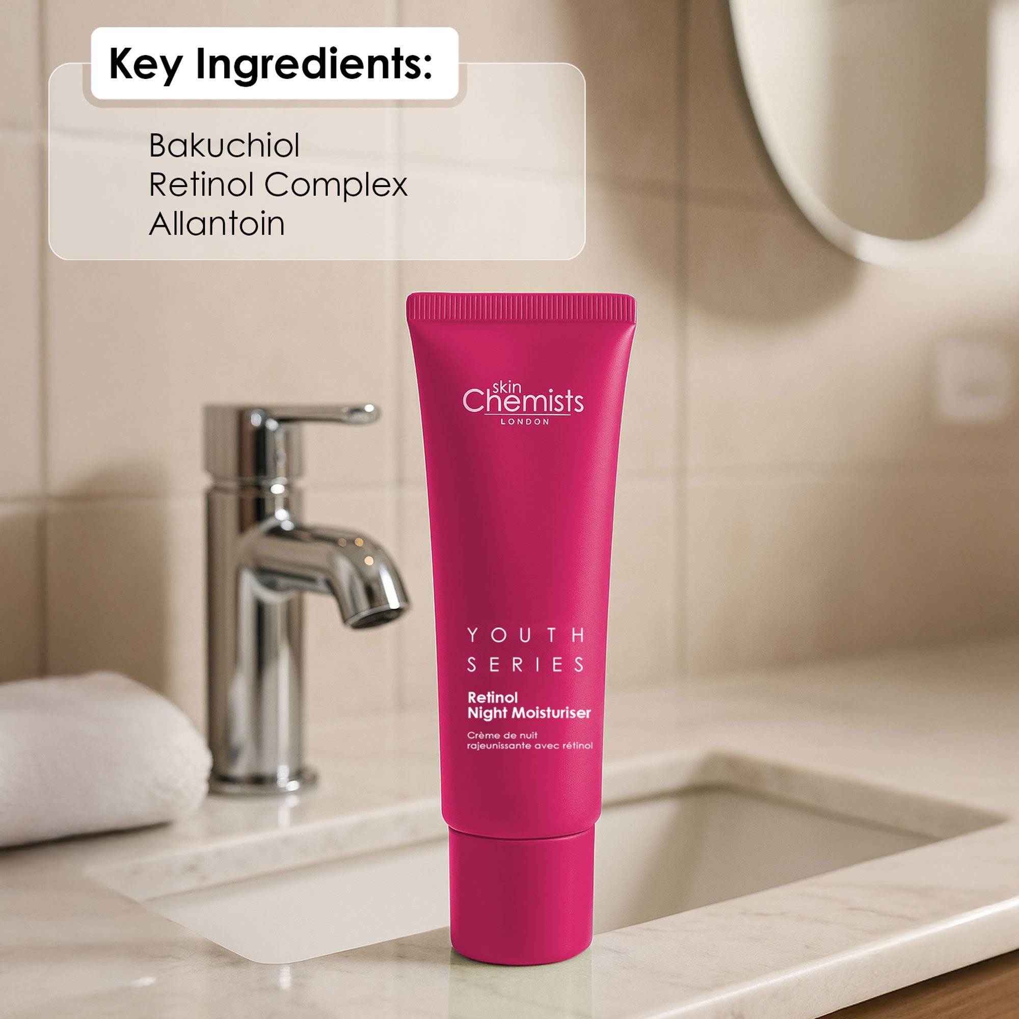 Retinol & Bakuchiol Night Moisturiser 50ml - skinChemists