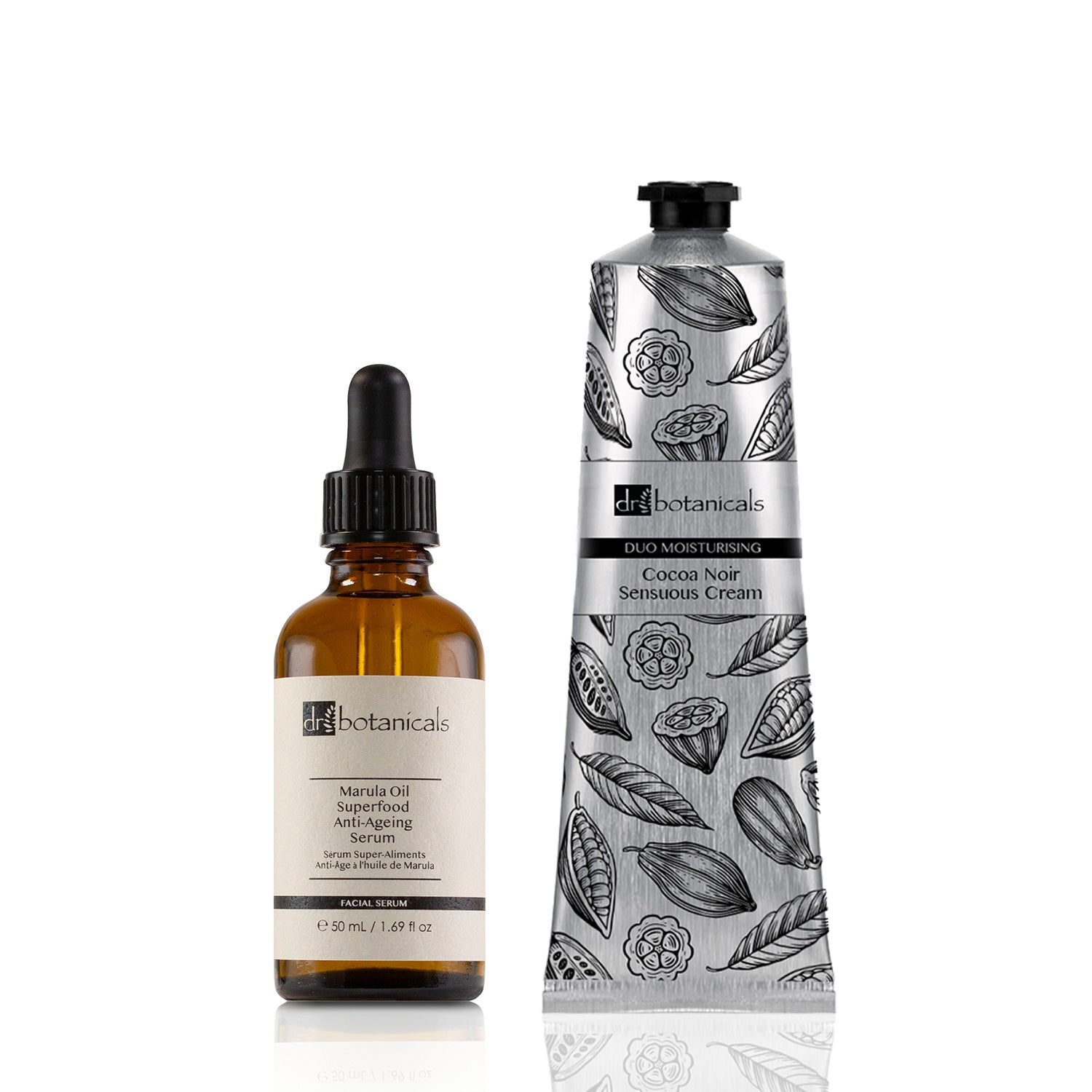 Cocoa Noir Sensuous Cream + Marula Oil Facial Serum - skinChemists