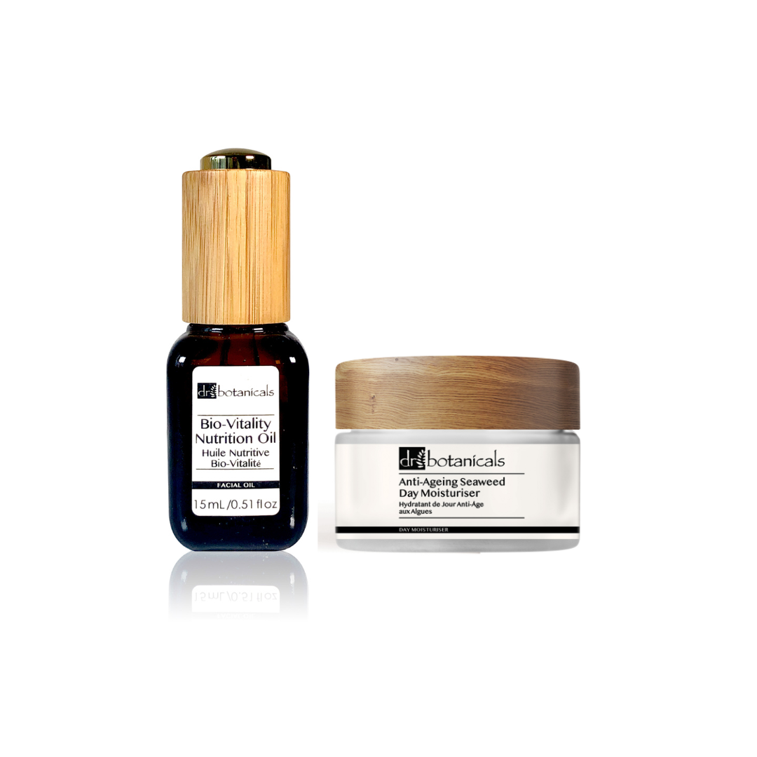 Anti-Ageing  Plant-Based Moisturiser & Facial Oil Kit - skinChemists