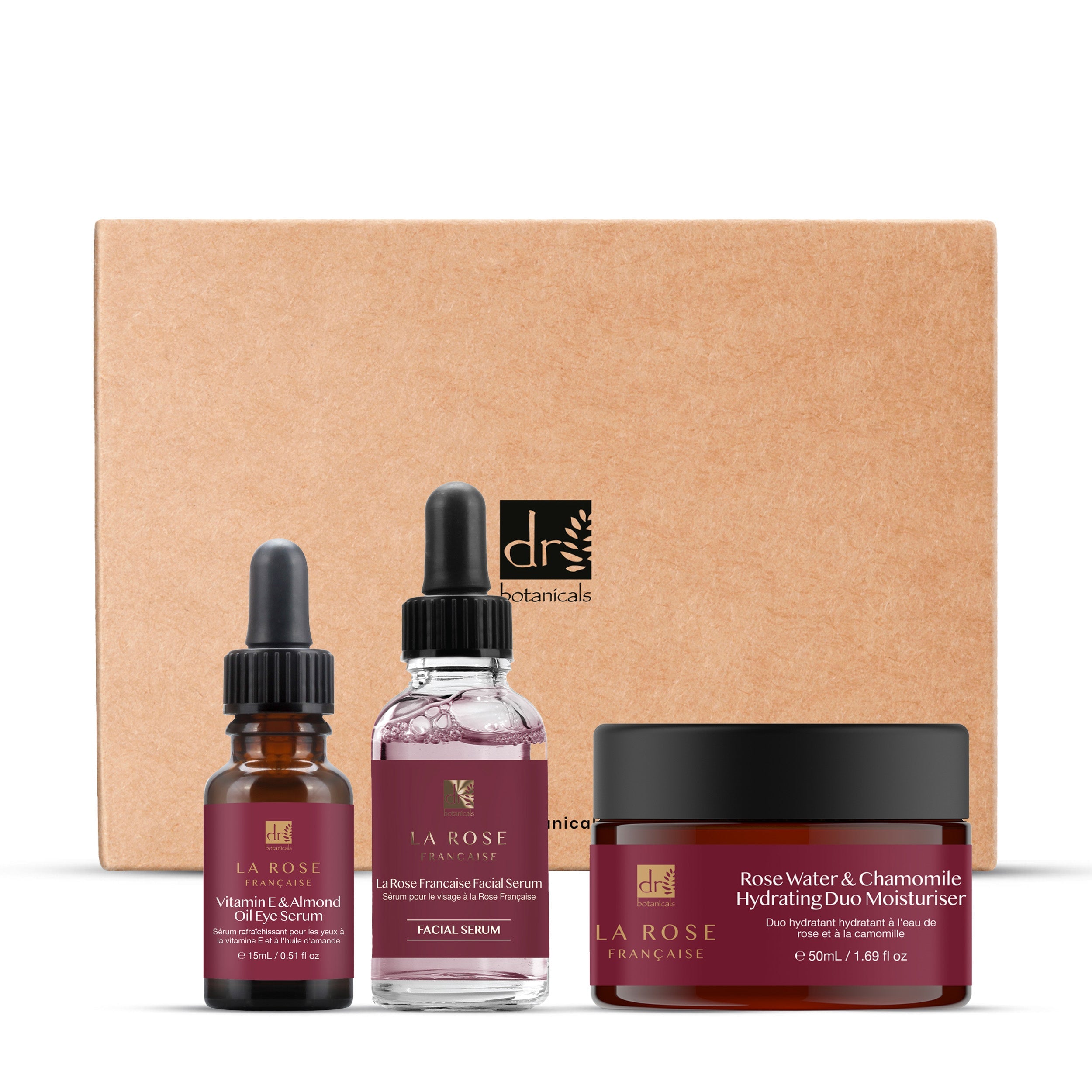 DB  La Rose Française - Facial Serum, Duo Moisturiser and Eye Serum - skinChemists