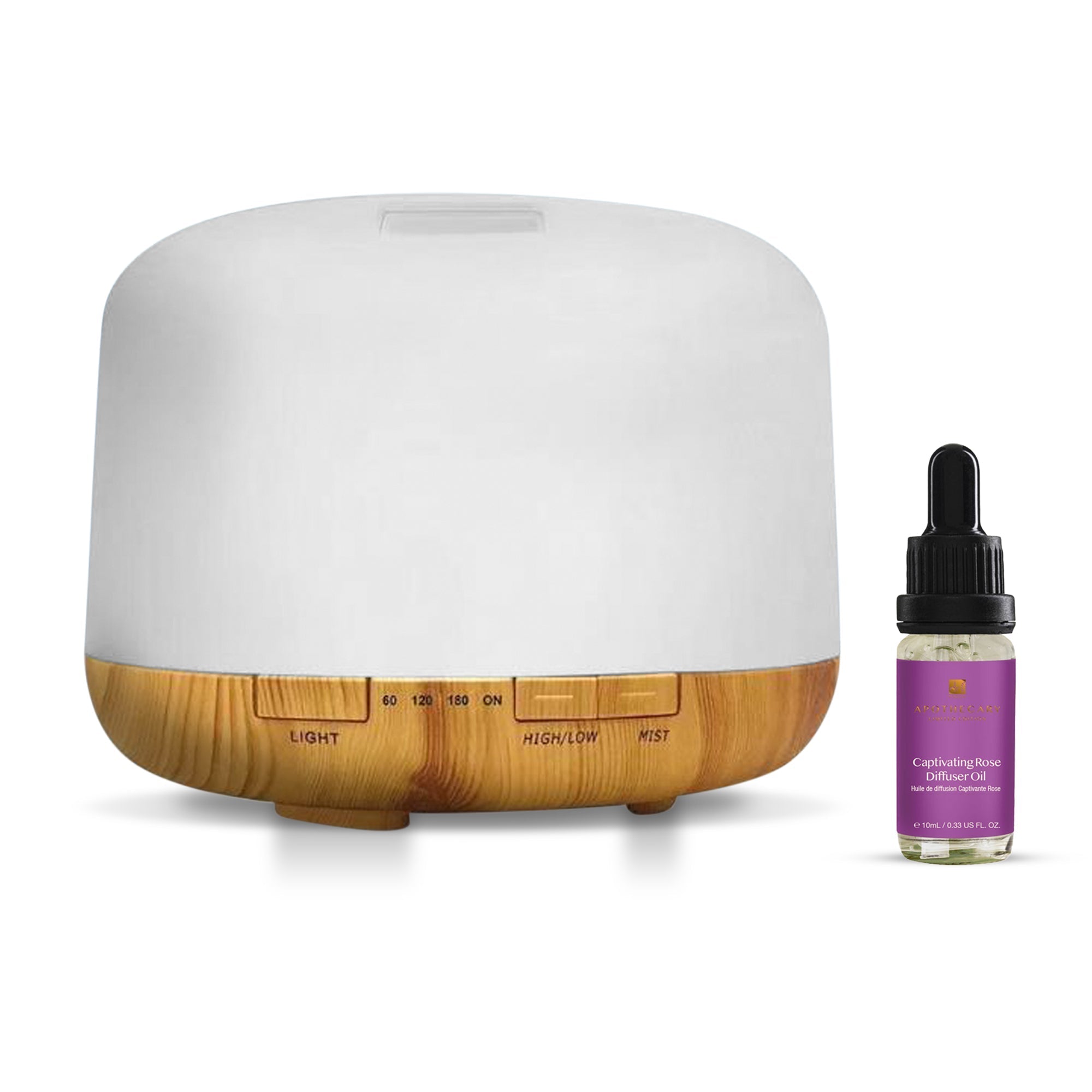 Dr Botanicals Premium 5 In 1 Aromatherapy Captivating Rose Diffuser Kit - skinChemists