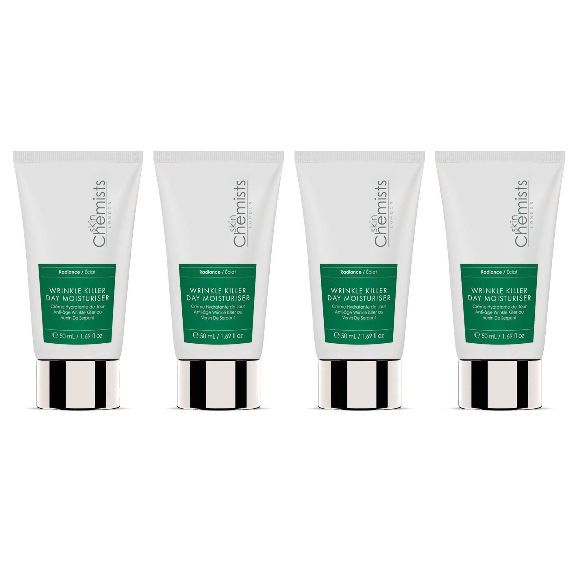 skinChemists Anti-Ageing Wrinkle Killer Day Moisturiser 50ml Shorted Date Pack of 4 - skinChemists