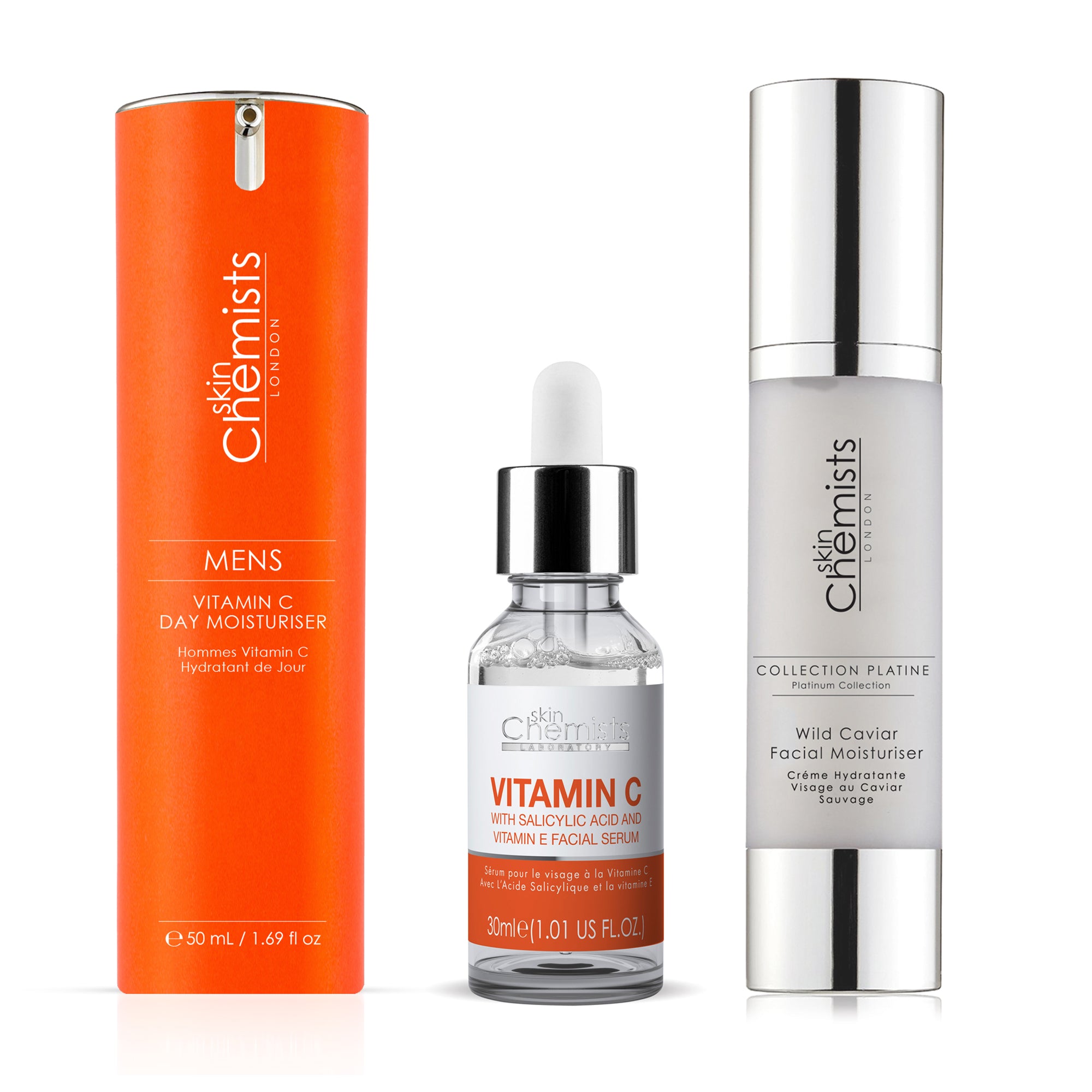 skinChemists Men's Caviar Skincare Kit - skinChemists