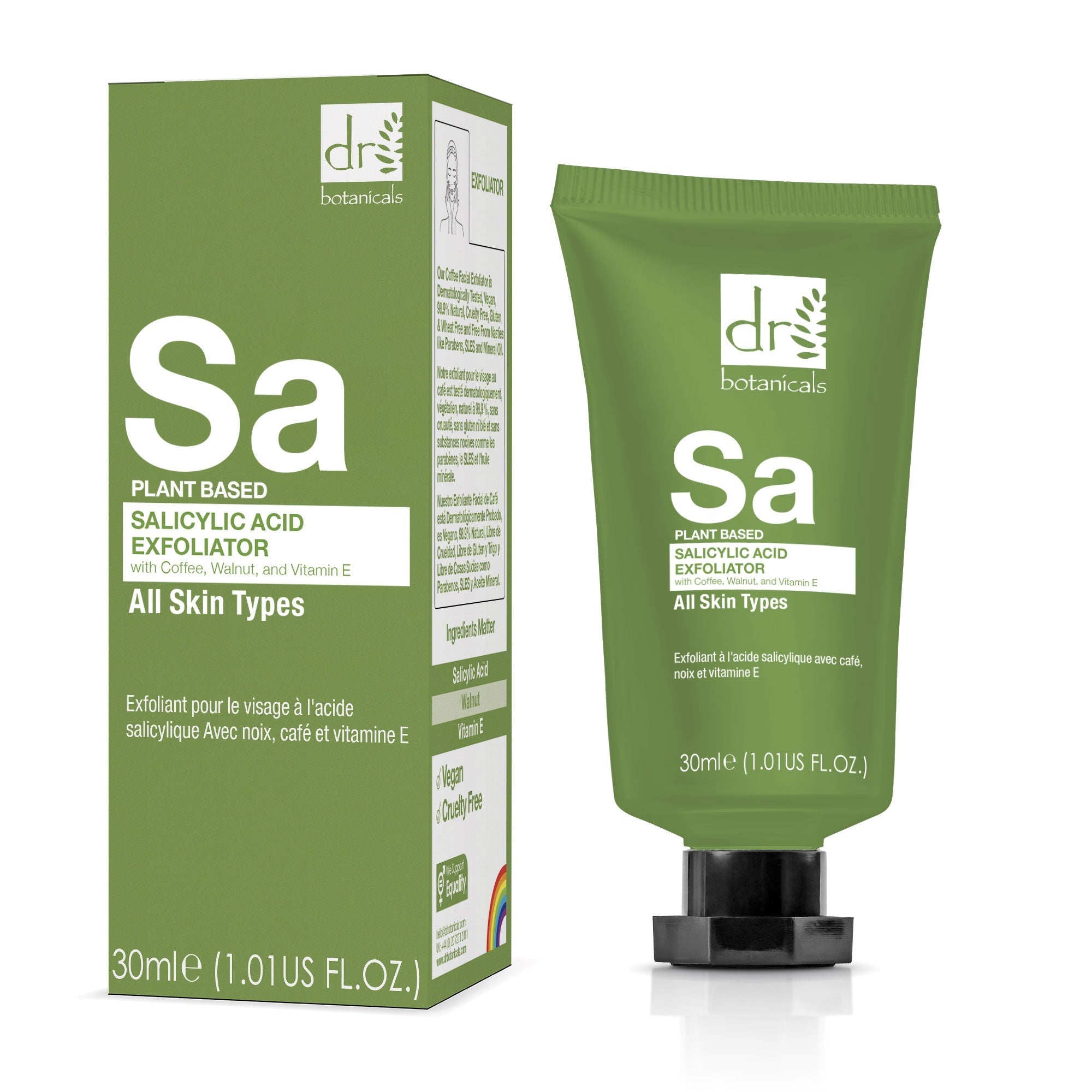 Salicylic Acid Exfoliator with Coffee, Walnut & Vitamin E 30ml VIP - skinChemists