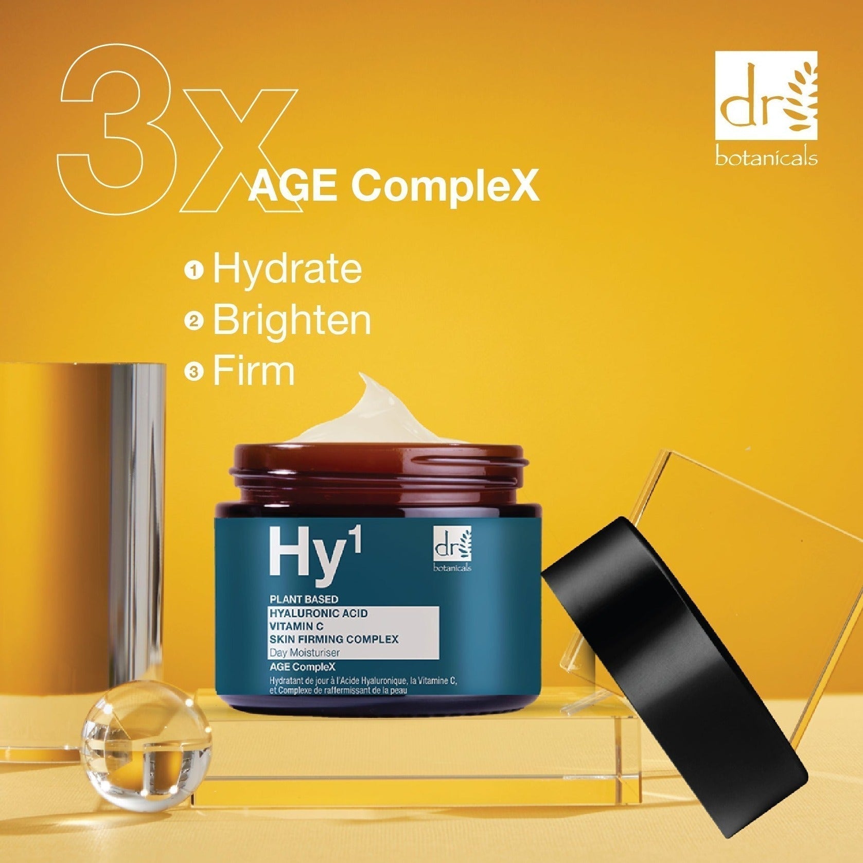 Hyaluronic Acid 1% & Vitamin C 1% & Skin Firming Complex 1% Day Moisturiser 60ml - skinChemists