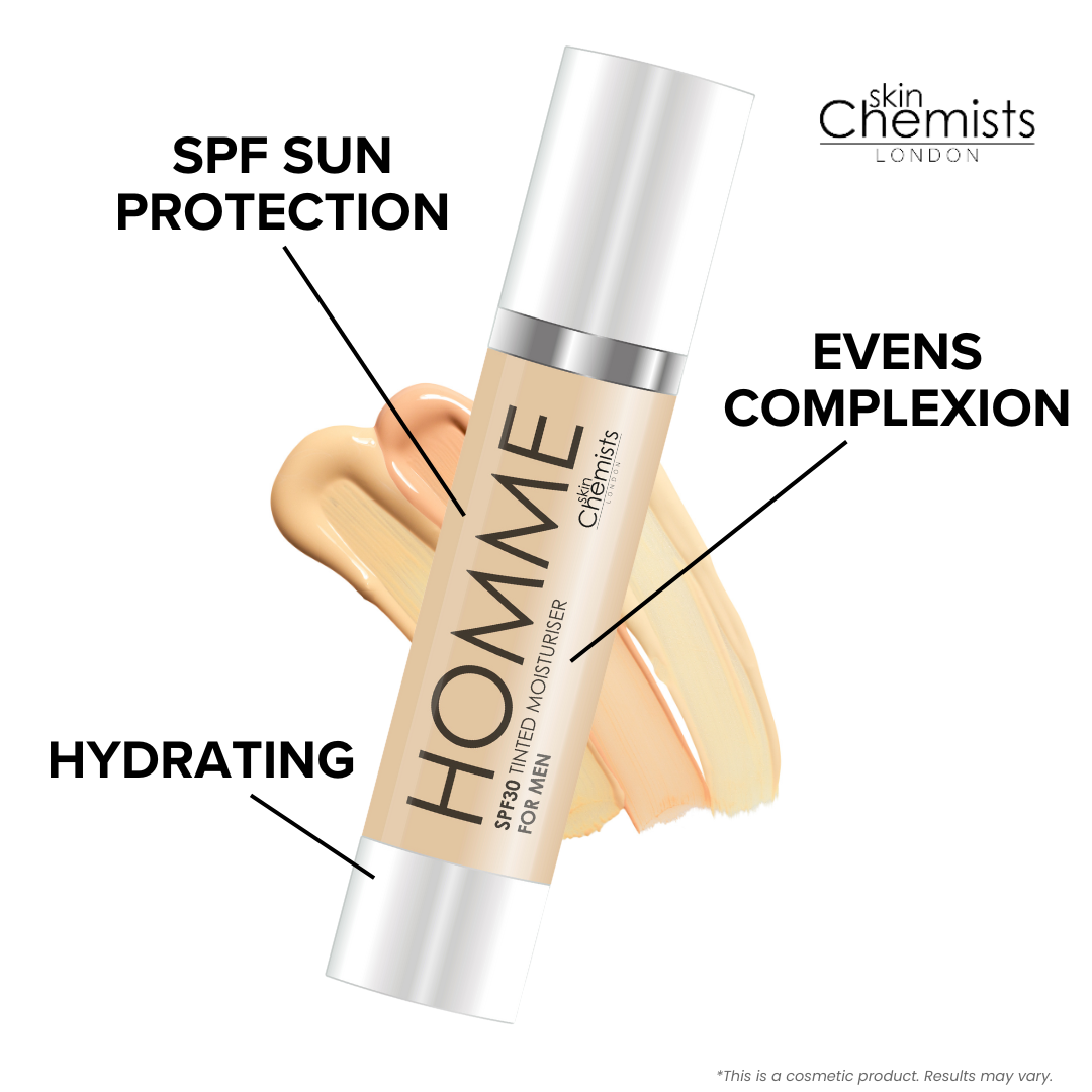Men's Tinted Light Moisturiser SPF 30 50ml - skinChemists