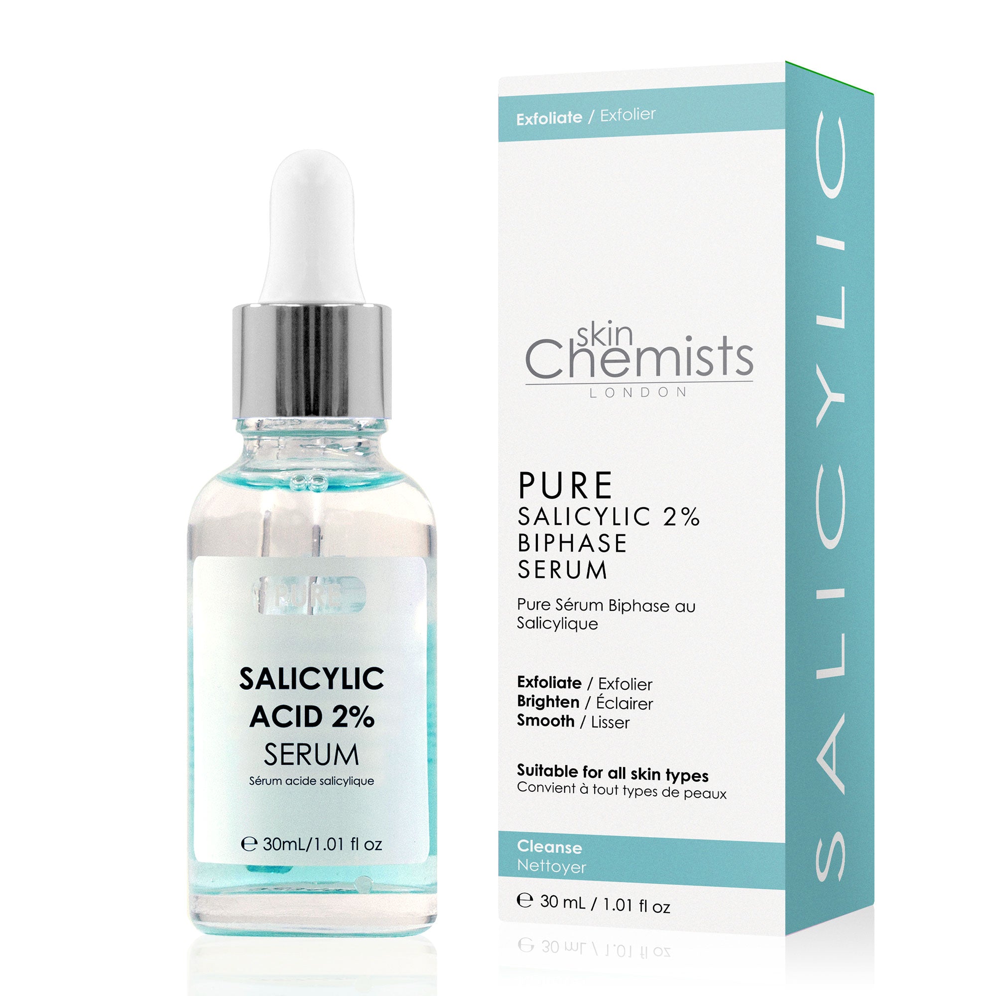 Pure Salicylic 2% Biphase Serum 30ml - skinChemists