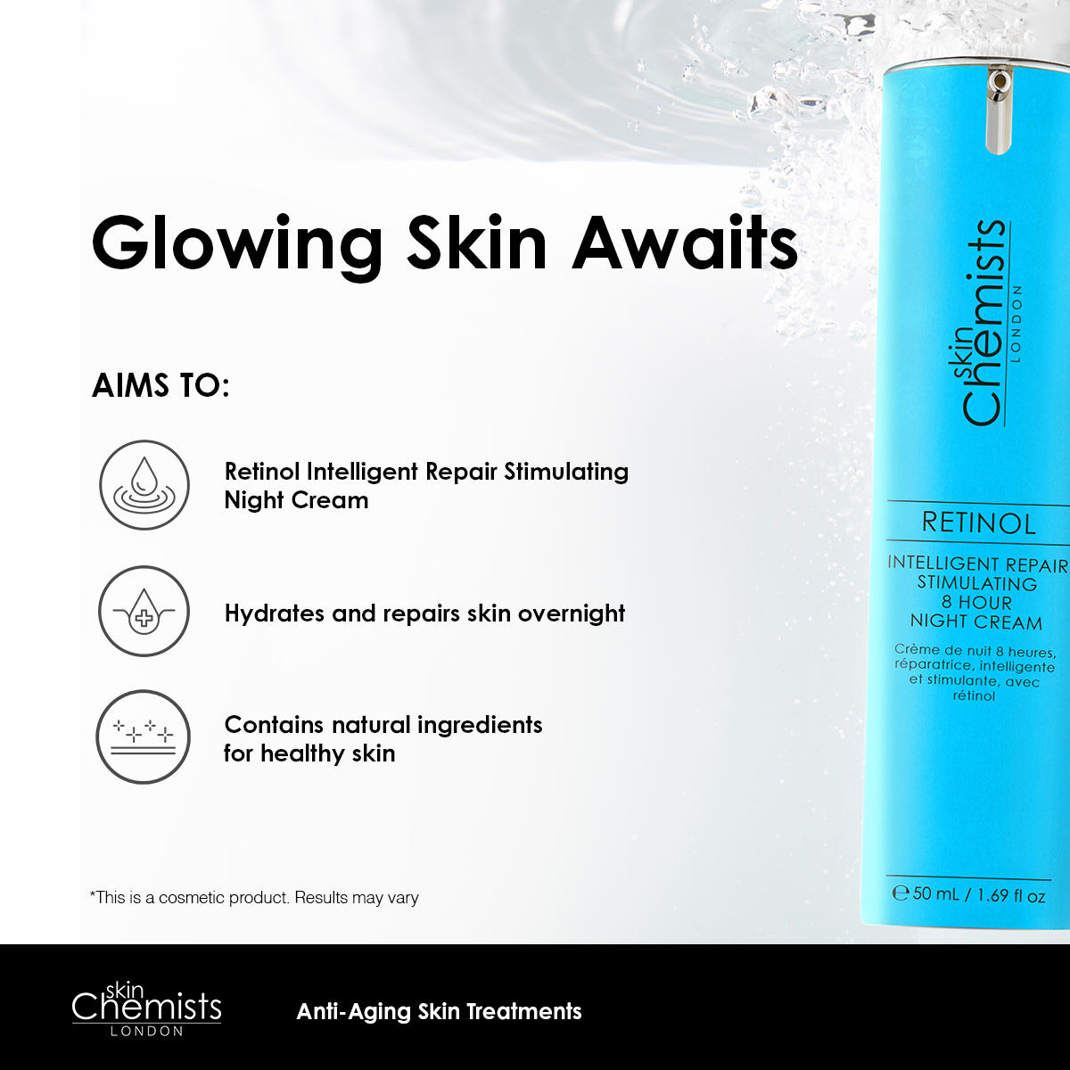 SC Retinol Intelligent Repair Night Cream and Eye Serum - skinChemists