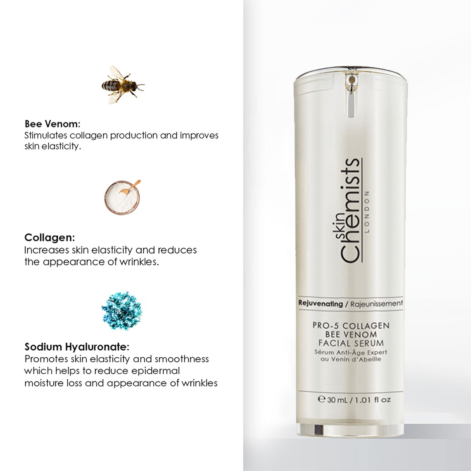 Pro-5 Collagen Bee Venom Facial Serum 30ml - skinChemists