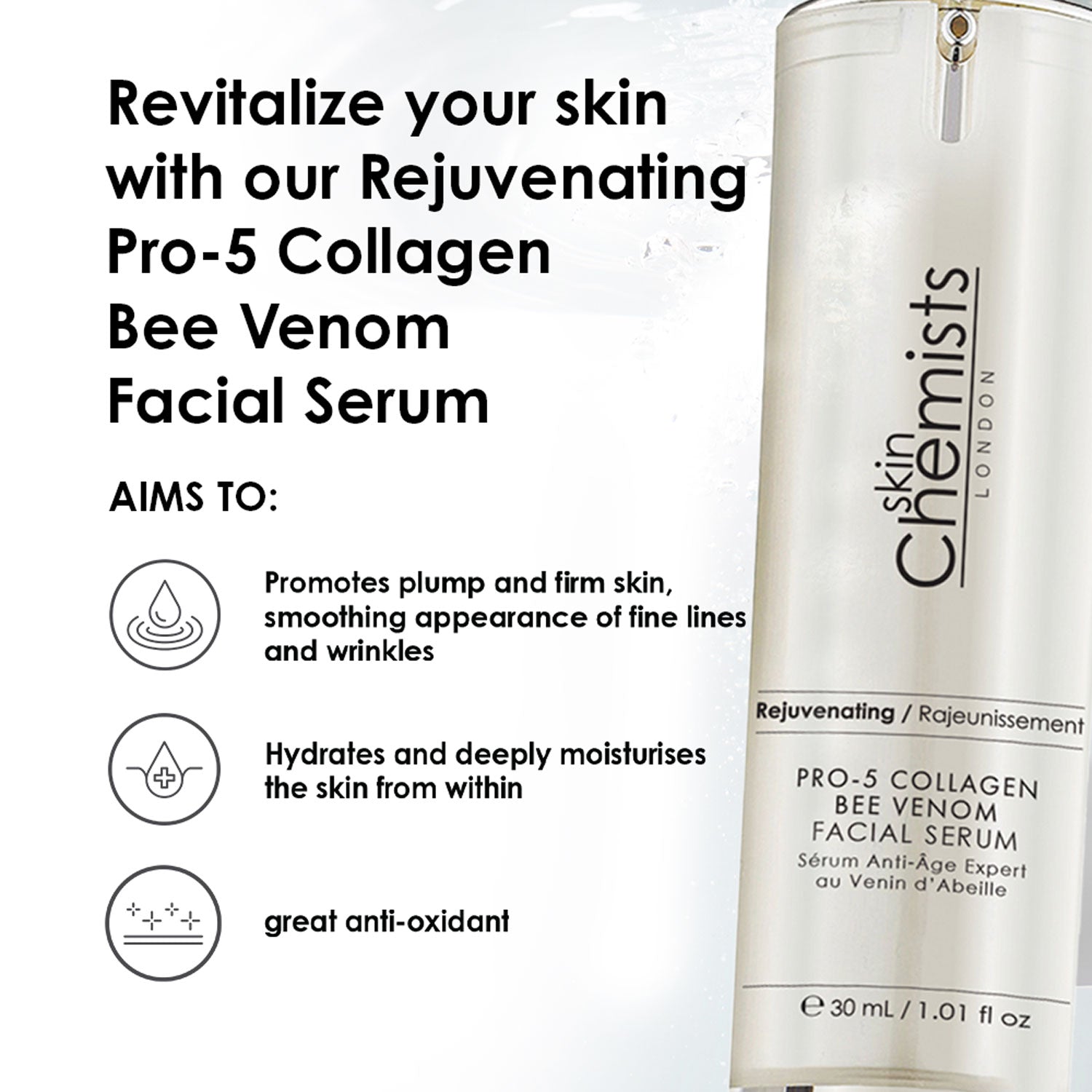 Pro-5 Collagen Bee Venom Facial Serum 30ml - skinChemists