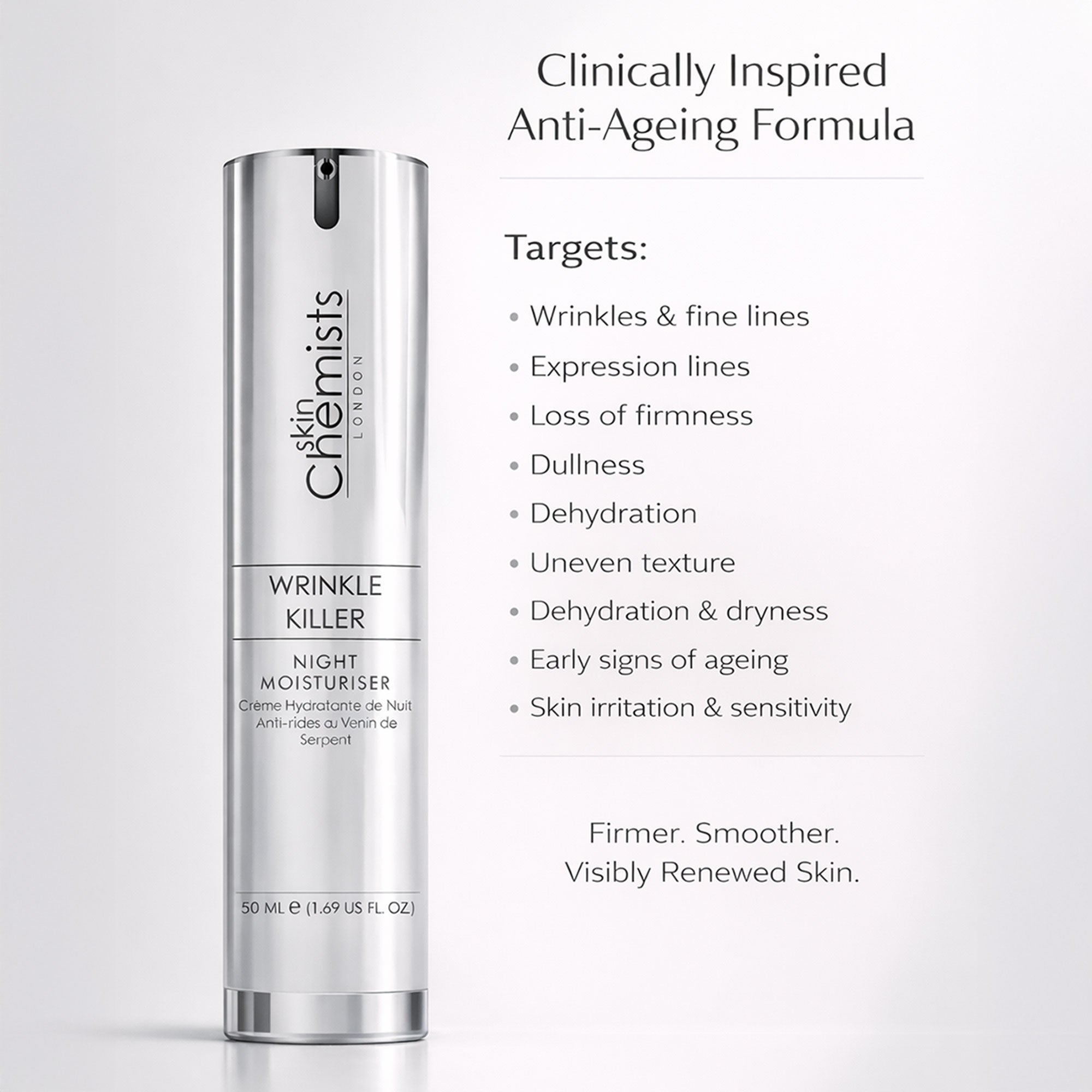 SC Wrinkle Killer Night Moisturiser 50ml - skinChemists