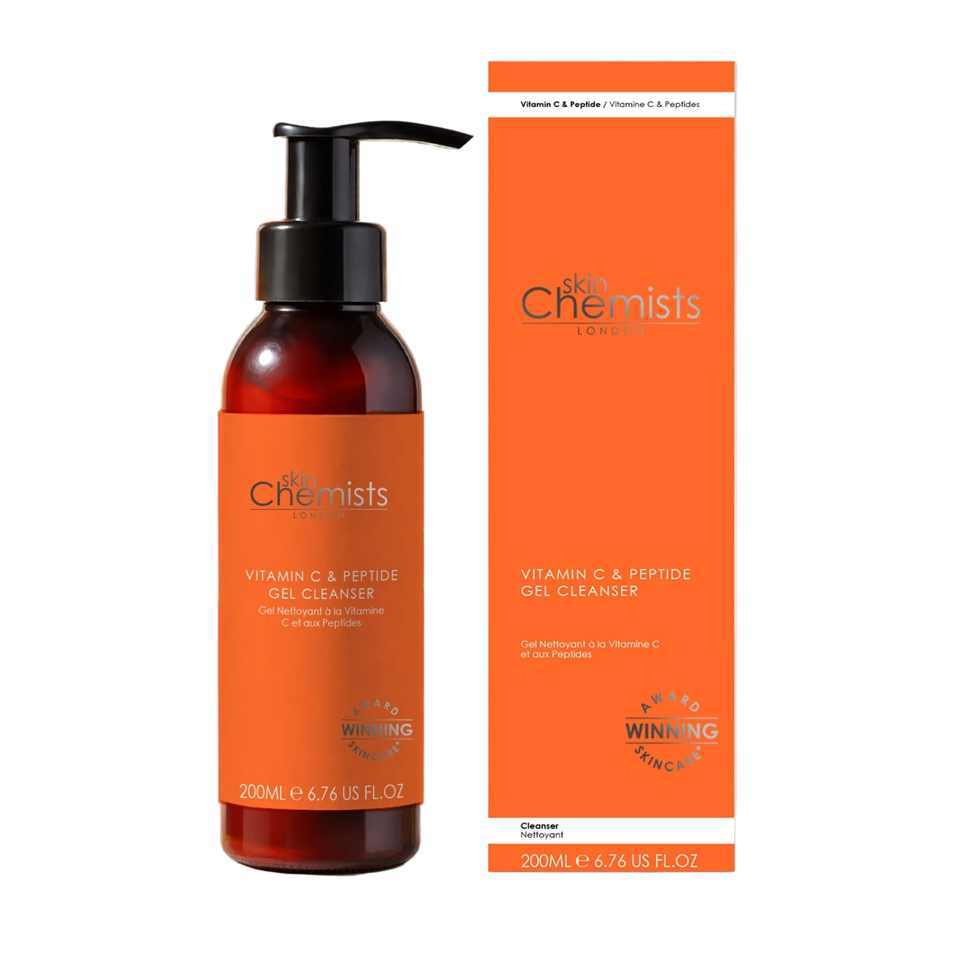 Gel Nettoyant Anti-Âge Vitamine C & Peptides 200 ml