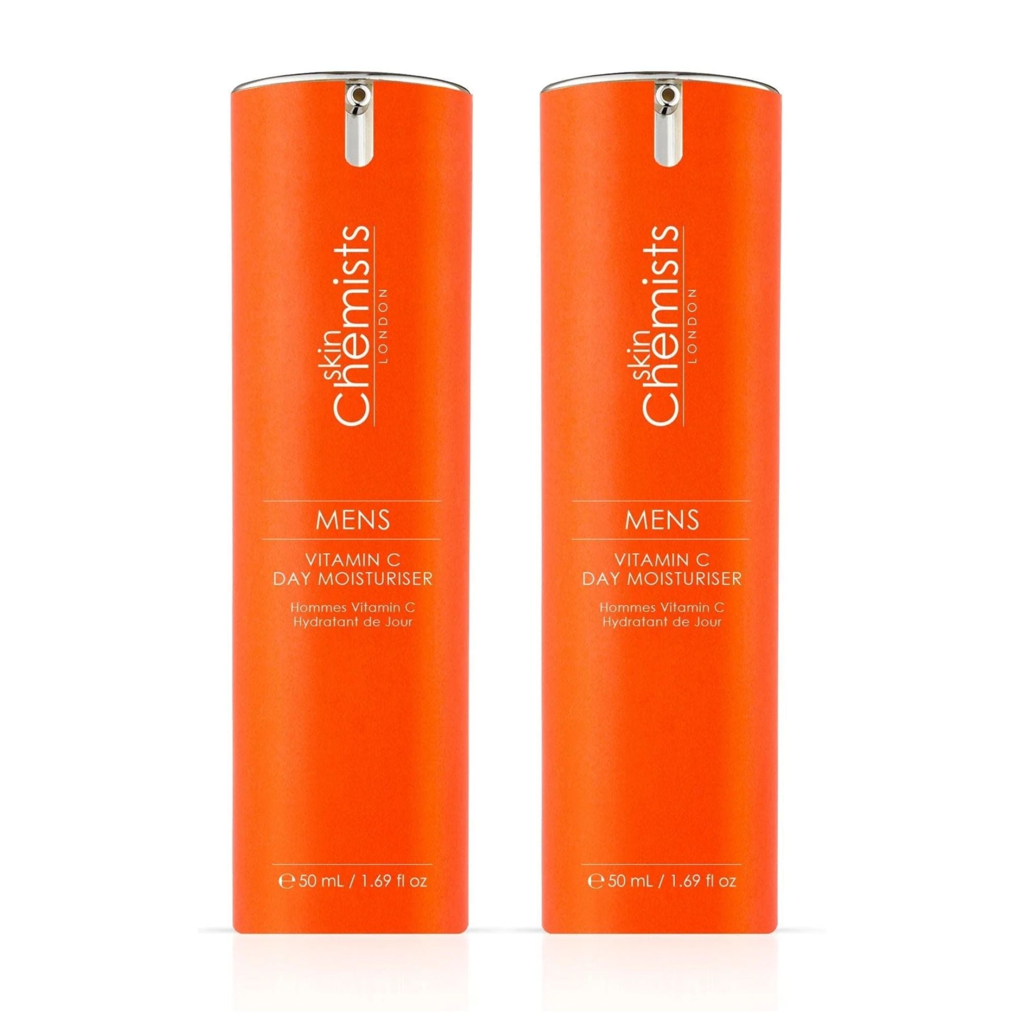 skinChemists Men's Vitamin C Day Moisturiser 50ml Twin Value Savings Pack - skinChemists