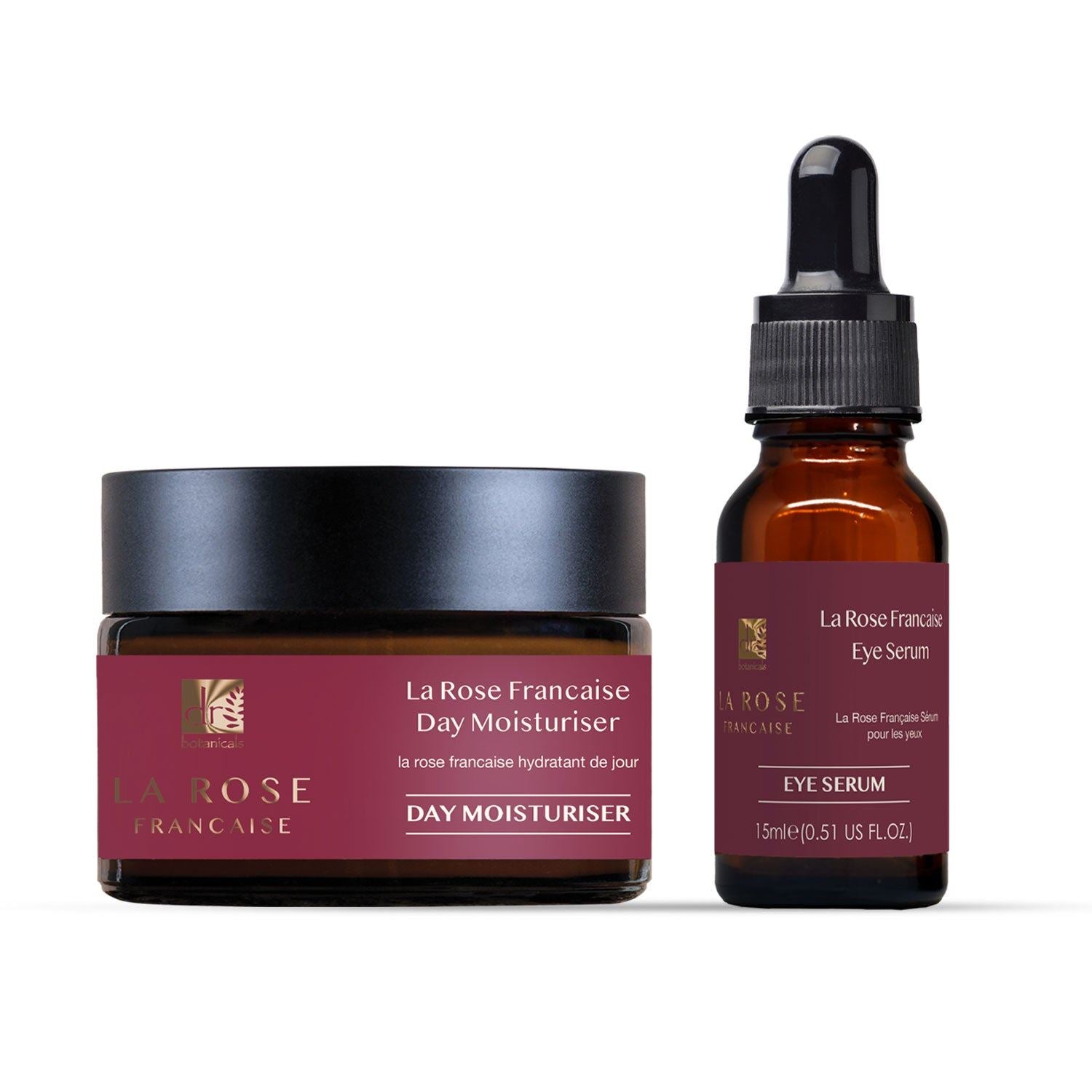 Dr Botanicals La Rose Francaise Duo Moisturiser & Eye Serum Kit