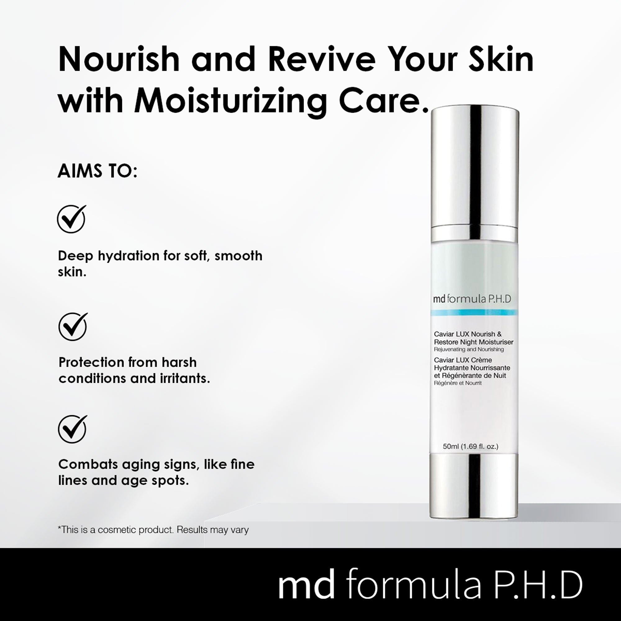 Caviar LUX Nourish & Restore Night Moisturiser 50ml - skinChemists