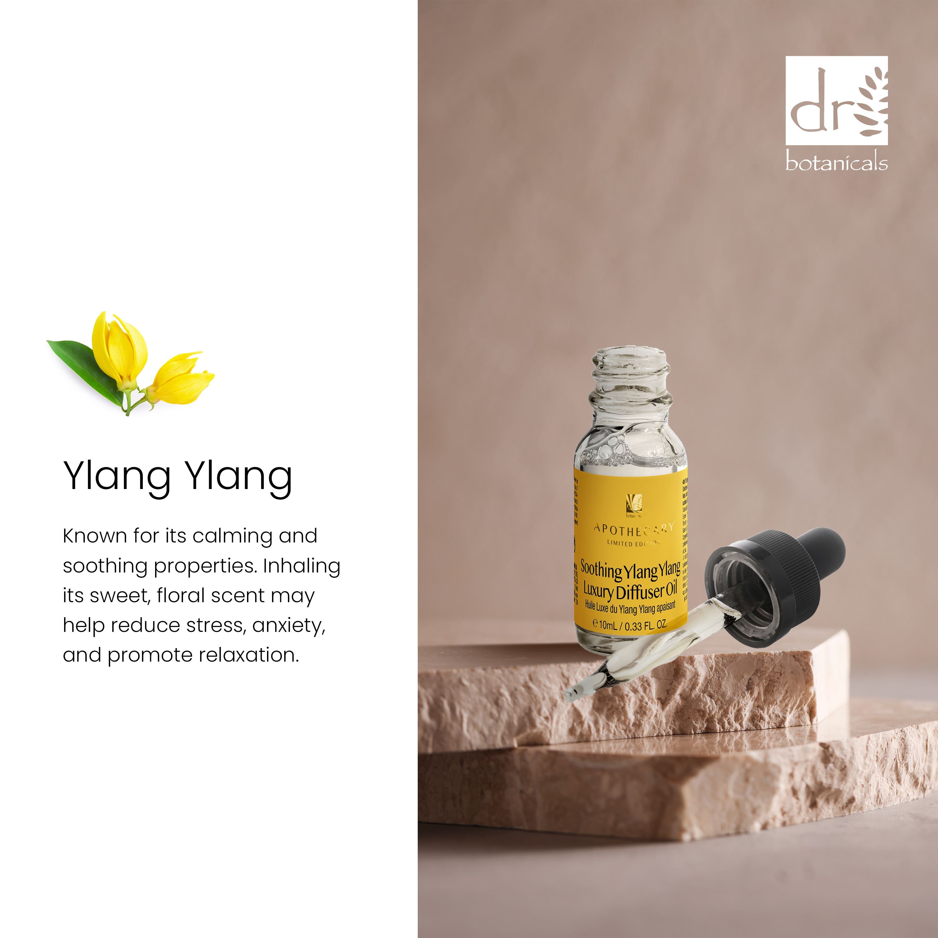 Dr Botanicals Premium 5 In 1 Aromatherapy Soothing Ylang Ylang Diffuser Kit - skinChemists
