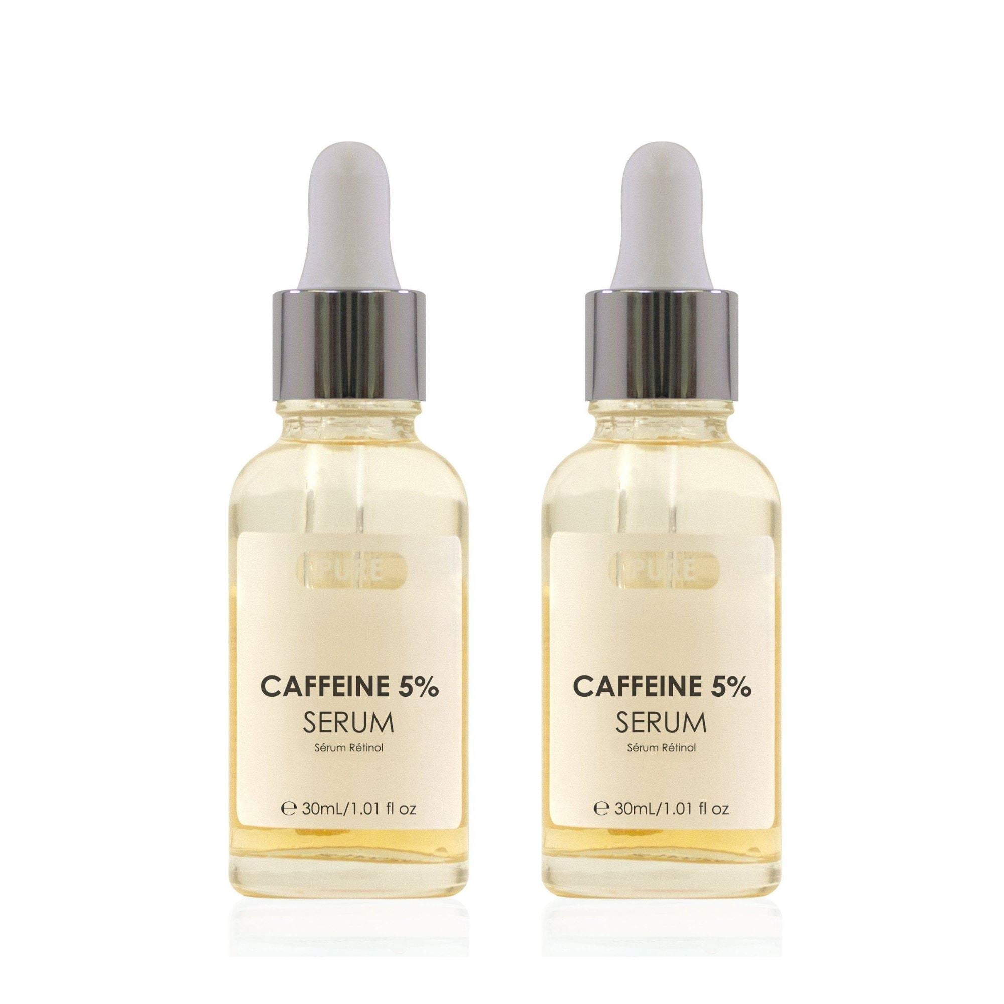 skinChemists Pure Caffeine 5% Biphase Serum 30ml Twin Value Savings Pack - skinChemists