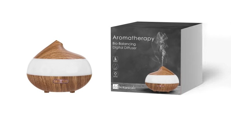 Bio-Balancing Wooden Aroma Digital Diffuser Clear Panel (EU Plug) - skinChemists