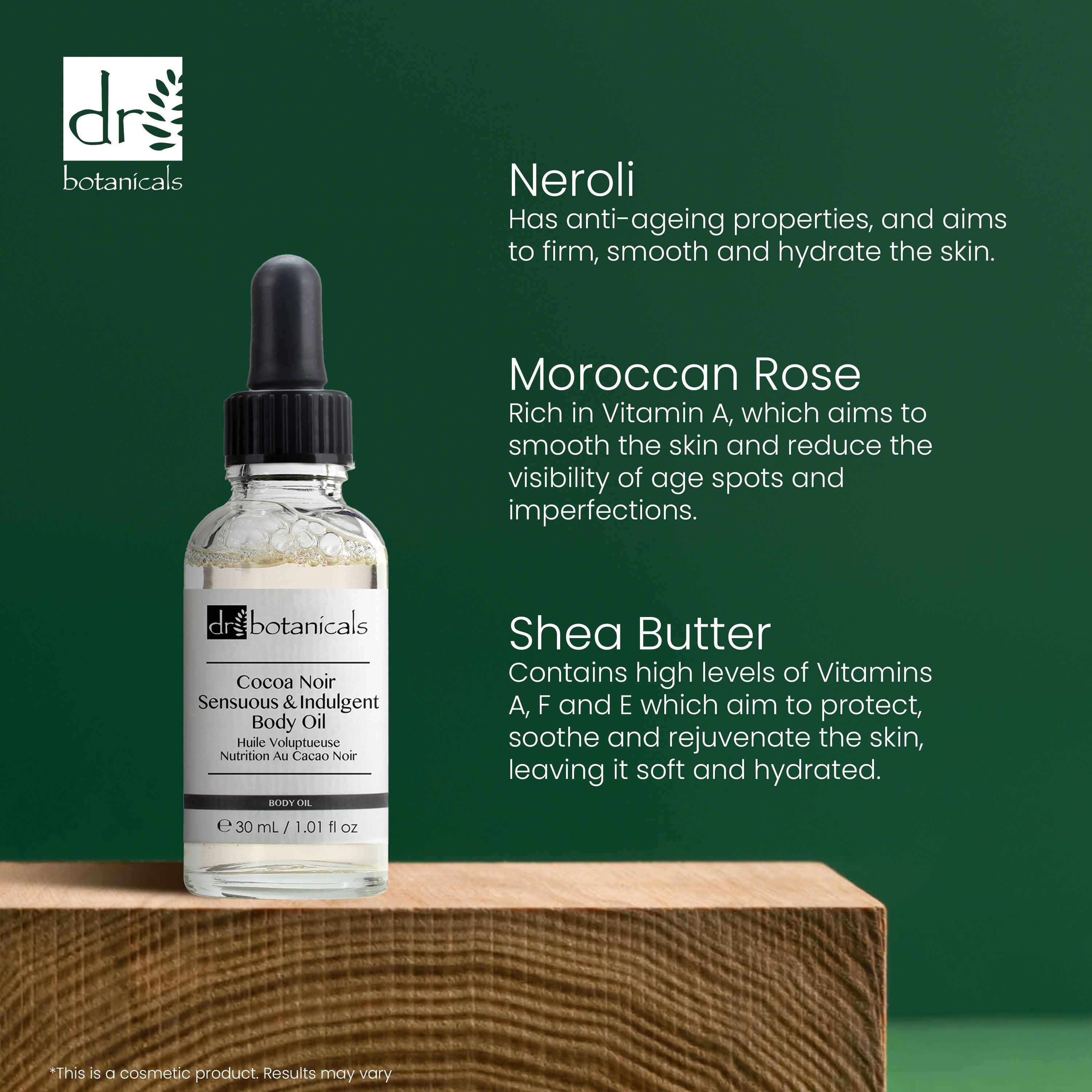 Dr Botanicals Cocoa Noir Sensuous & Indulgent Body Oil 30ml Twin Value Savings Pack - skinChemists
