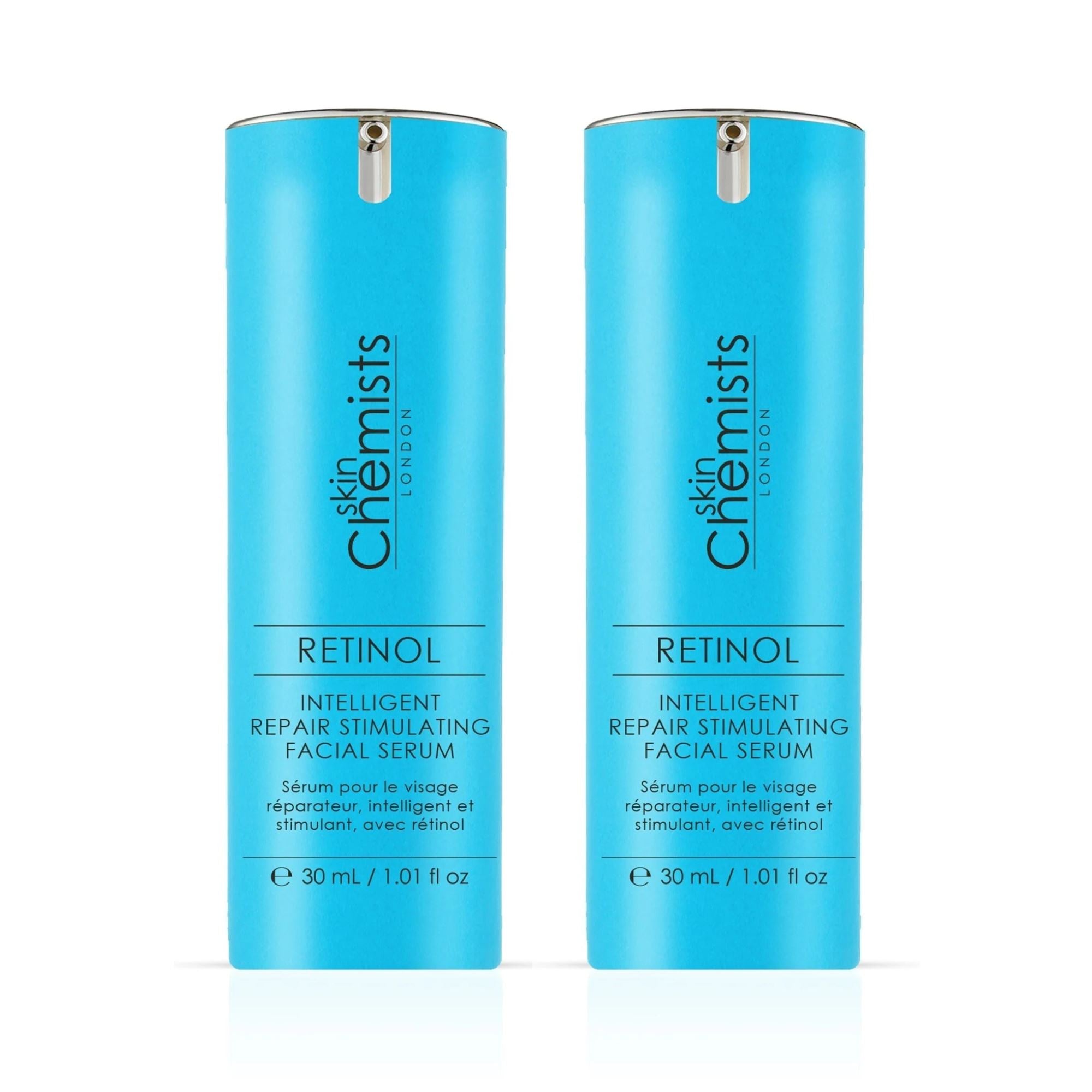 skinChemists Retinol Intelligent Repair Stimulating Facial Serum 30ml Twin Value Savings Pack - skinChemists