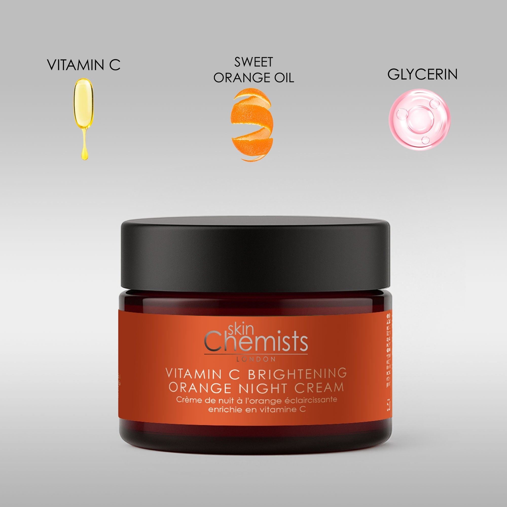 Vitamin C Brightening Orange Night Cream 50ml - skinChemists