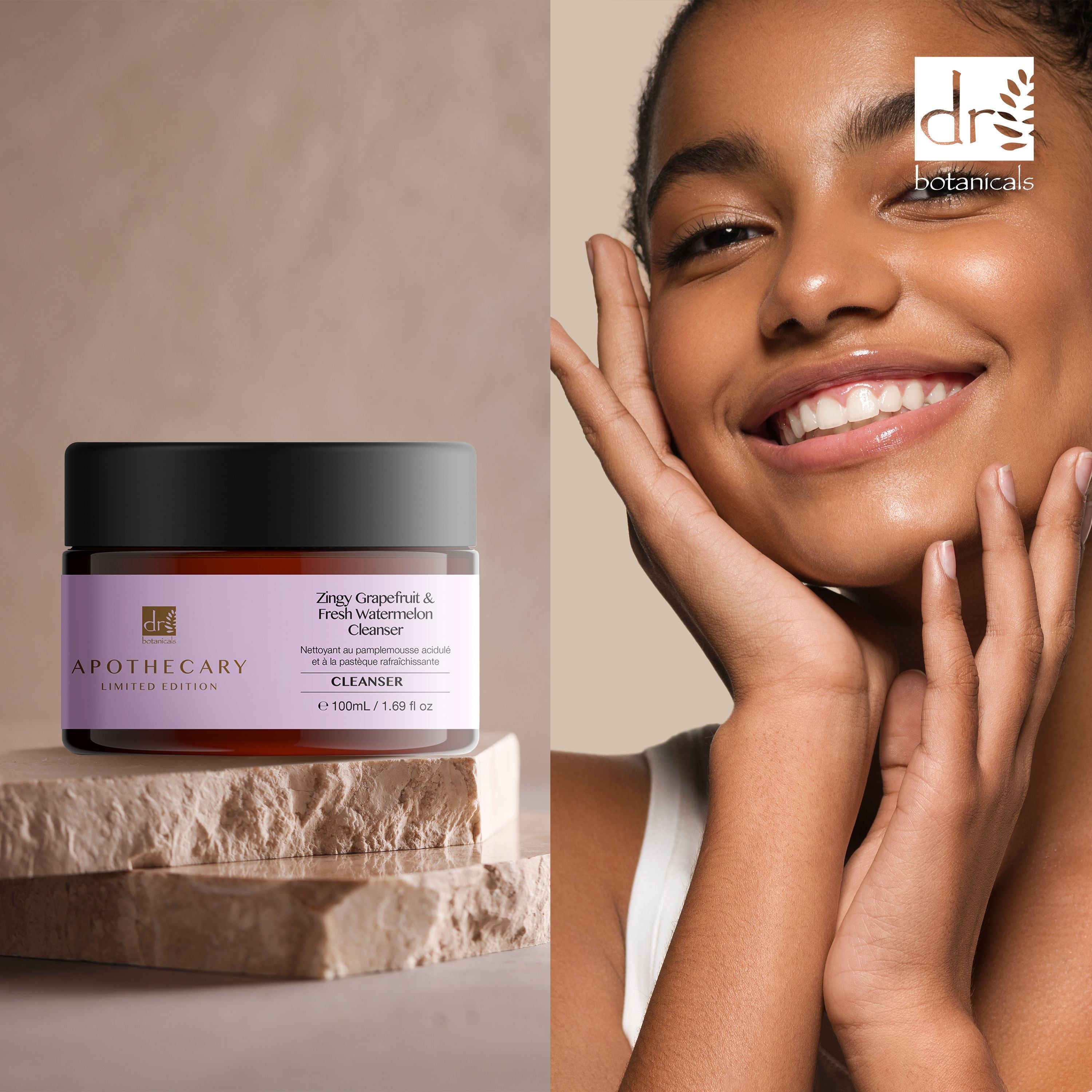 Dr Botanicals Zingy Grapefruit & Fresh Watermelon Cleanser 100ml x 2 - skinChemists