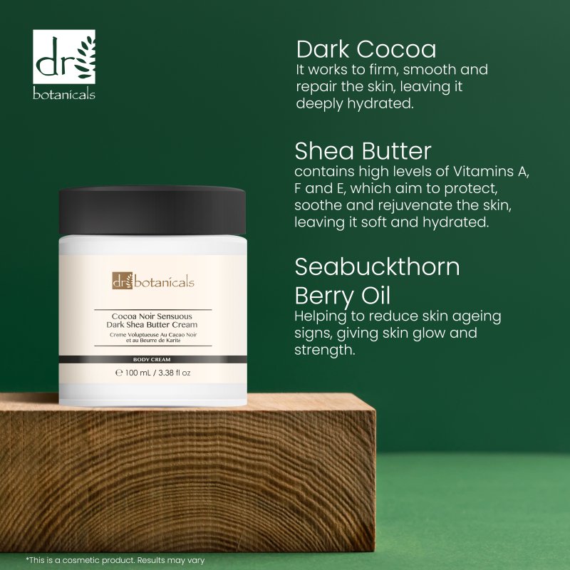 Cocoa Noir Sensuous Dark Shea Butter Cream 100ml - skinChemists