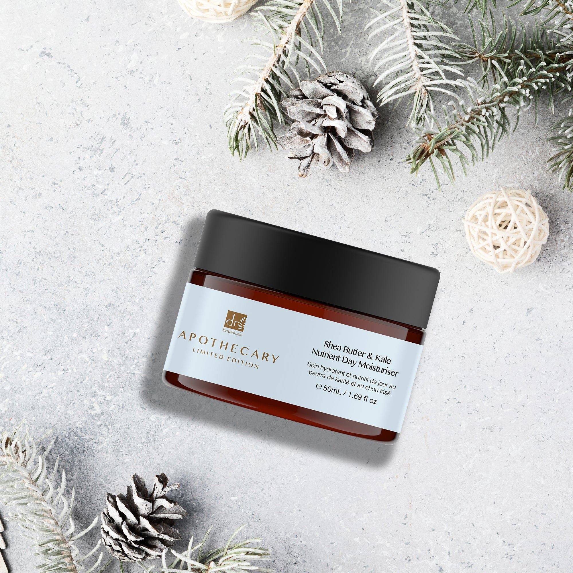 Dr Botanicals Shea Butter & Kale Nutrient Day Moisturiser 50ml Twin Value Savings Pack - skinChemists