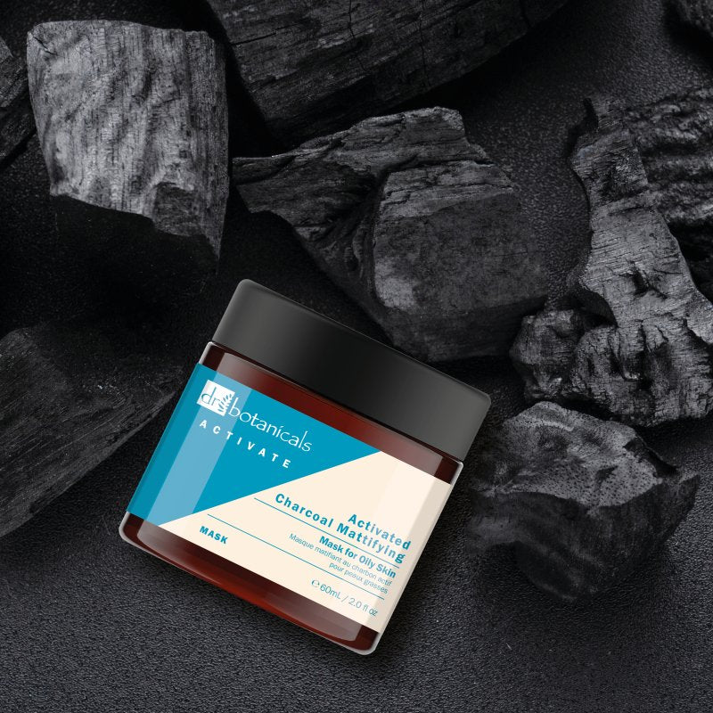 Dr Botanicals Charcoal Mattifying Mask & Overnight Vitamin Moisturiser - skinChemists