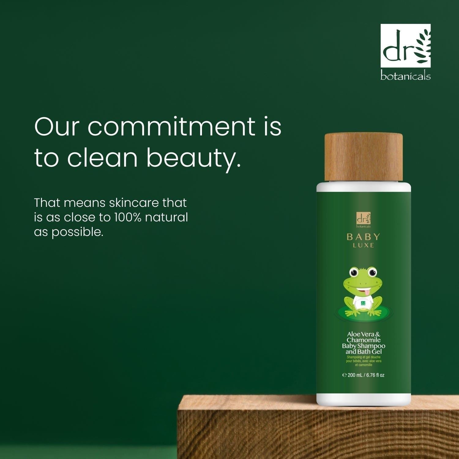 Dr Botanicals Baby Lux Aloe Vera & Chamomile Baby Shampoo & Bath Gel 200ml Twin Value Savings Pack - skinChemists