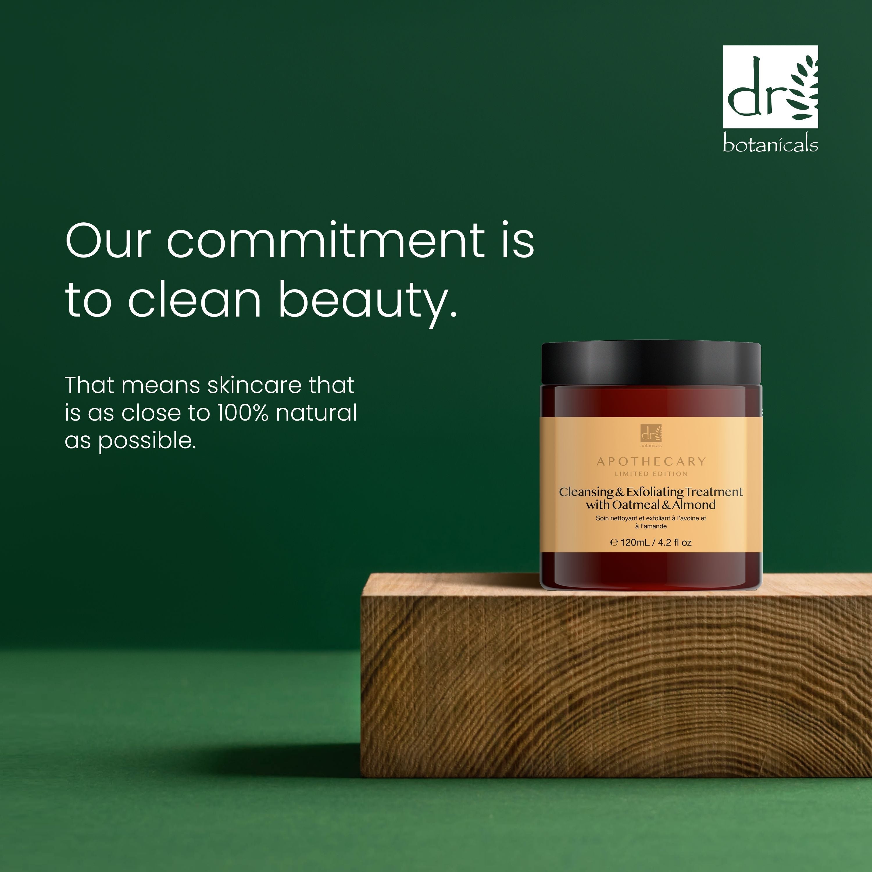 Dr Botanicals Cleansing & Exfoliating Treatment with Oatmeal & Almond 120ml Twin Value Savings Pack - skinChemists