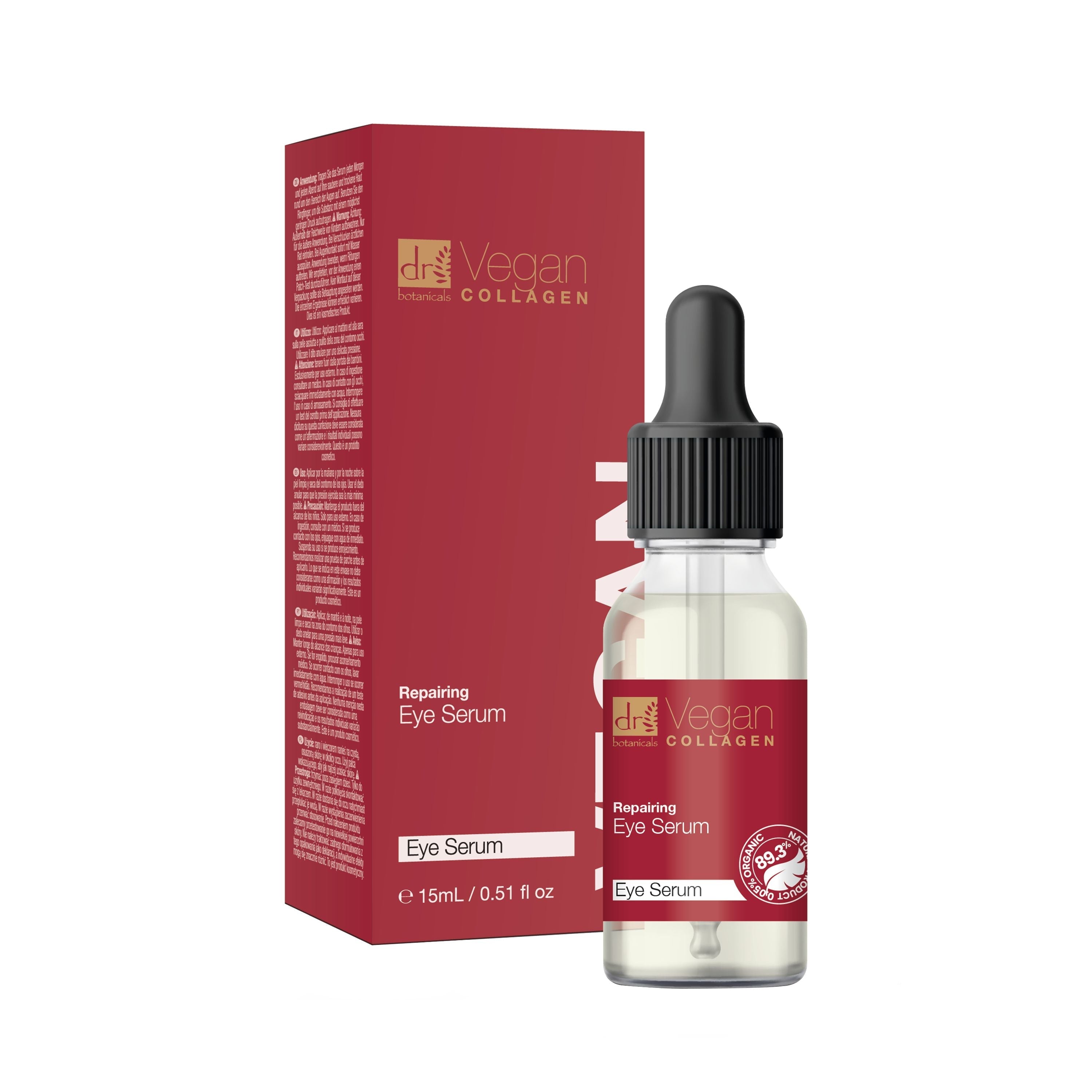 Dr Botanicals Vegan Collagen Repairing Eye Serum 15ml Twin Value Savings Pack - skinChemists
