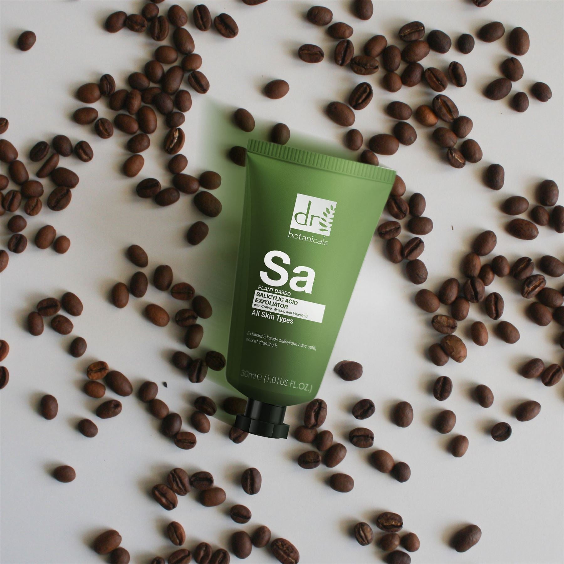 Salicylic Acid Exfoliator with Coffee, Walnut & Vitamin E 30ml - skinChemists