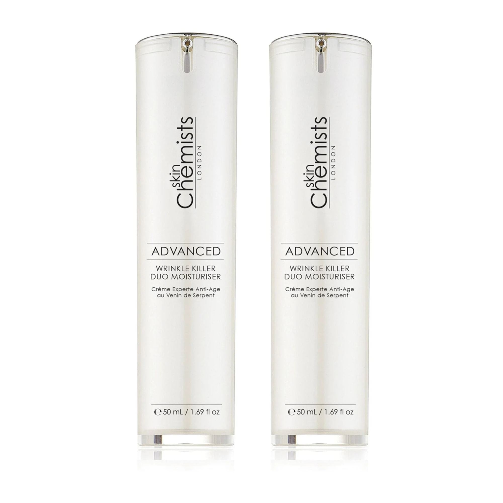 skinChemists Wrinkle Killer Advanced Duo Moisturiser 50ml Twin Value Savings Pack - skinChemists